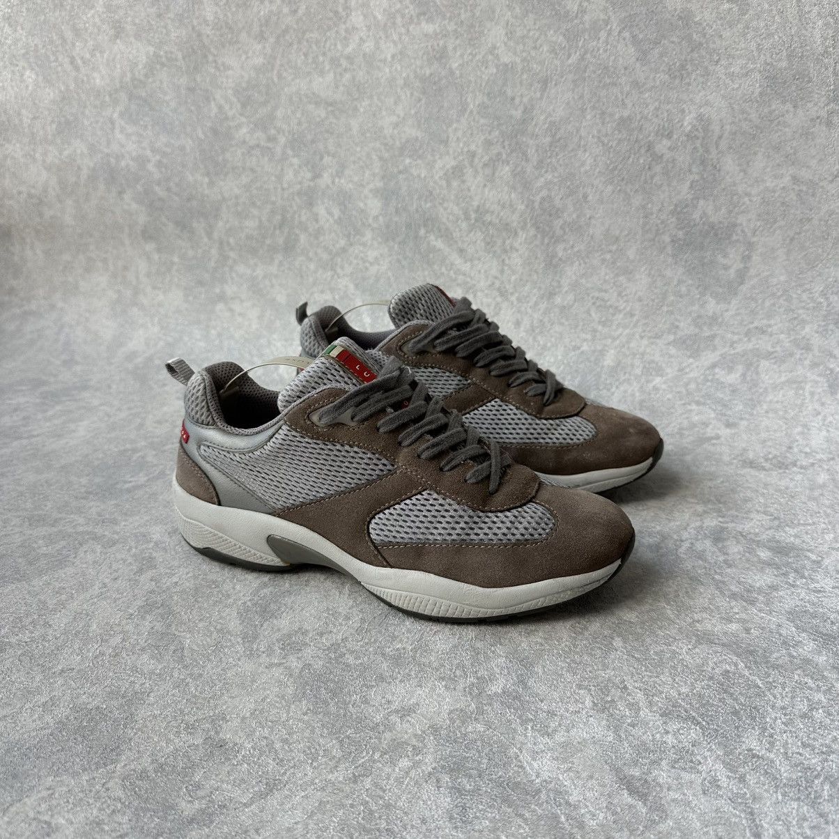 Prada Prada Luna Rossa Americas Cup Leather Suede Sneakers Size US 6 / IT 36 - 2 Thumbnail