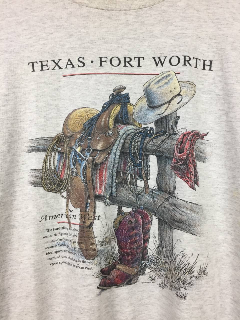 Native Vtg Y2K Texas Fort Worth The American West Tee Size US XXL / EU 58 / 5 - 5 Thumbnail