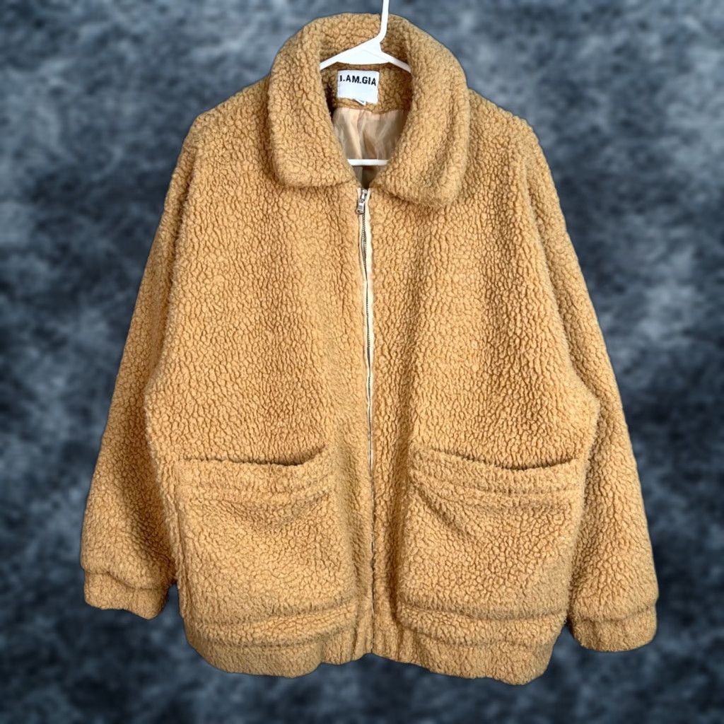 I.AM.GIA VINTAGE I.AM.GIA Womens XS Pixie Teddy Sherpa Jacket Beige Polyester Warm & Cozy Coat Women XS Beige Teddy Sherpa Jacket, I.AM.GIA, Women, XS, Beige Size XS / US 0-2 / IT 36-38 - 1 Thumbnail