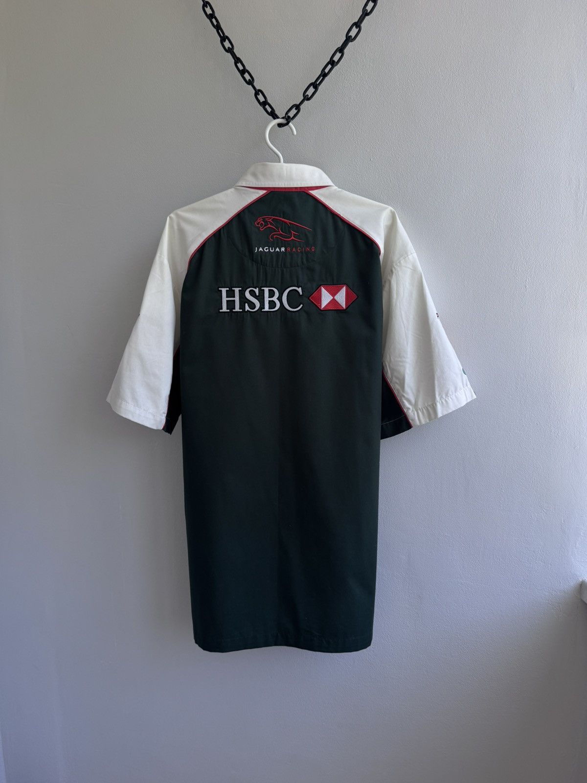 Formula 1 Jaguar Racing 2003 HSBC Formula 1 F1 Racing Button Up Shirt Size US XXL / EU 58 / 5 - 15 Thumbnail