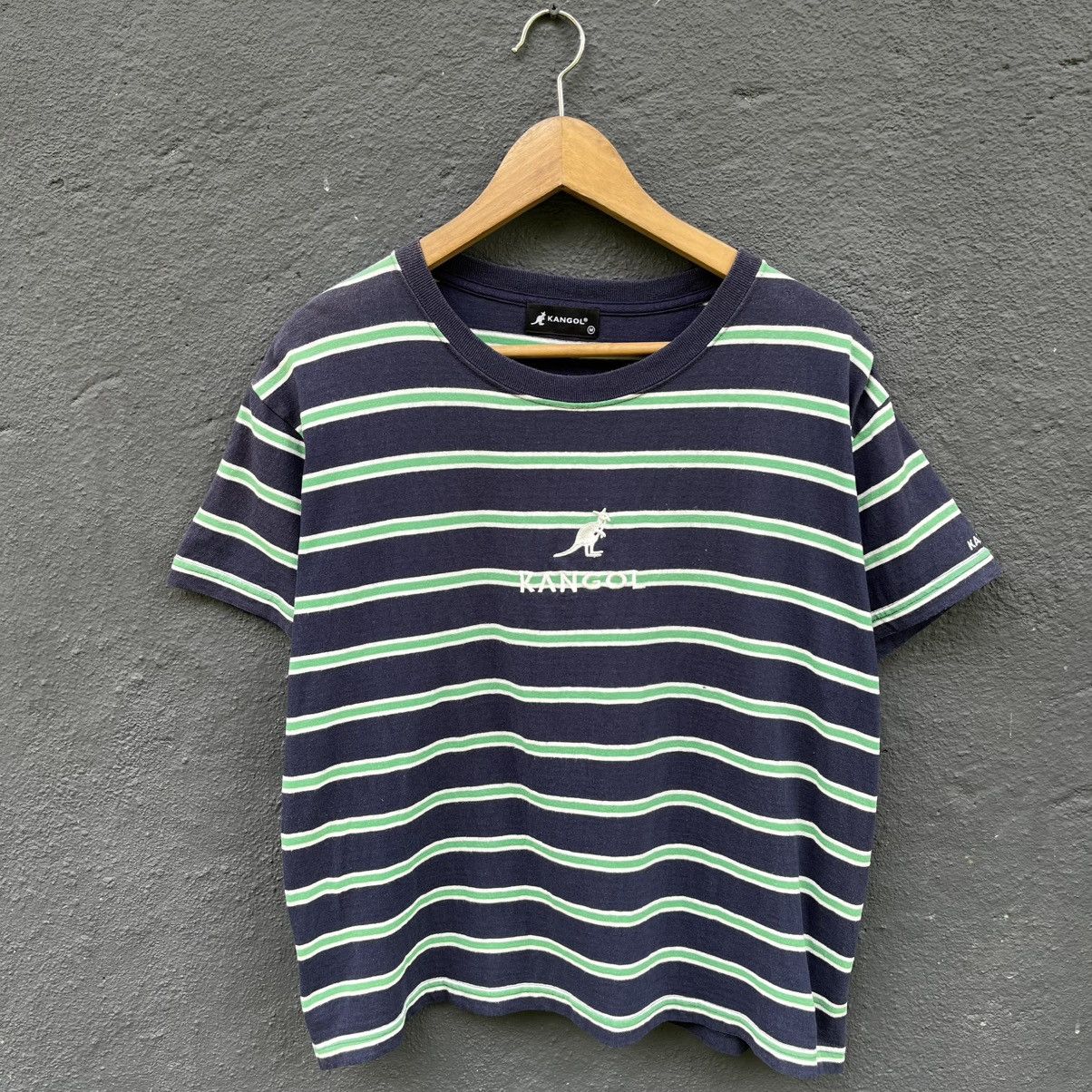 Kangol Thrashed Kangol Stripe Crop Top Tee Size US M / EU 48-50 / 2 - 1 Thumbnail