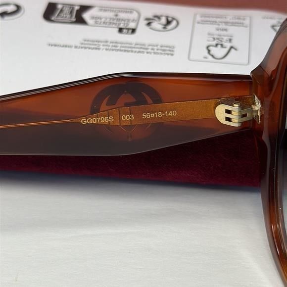 Gucci 💯 - New Authentic GUCCI GG0796S-003 Oversized Octagonal Su Size ONE SIZE - 7 Thumbnail