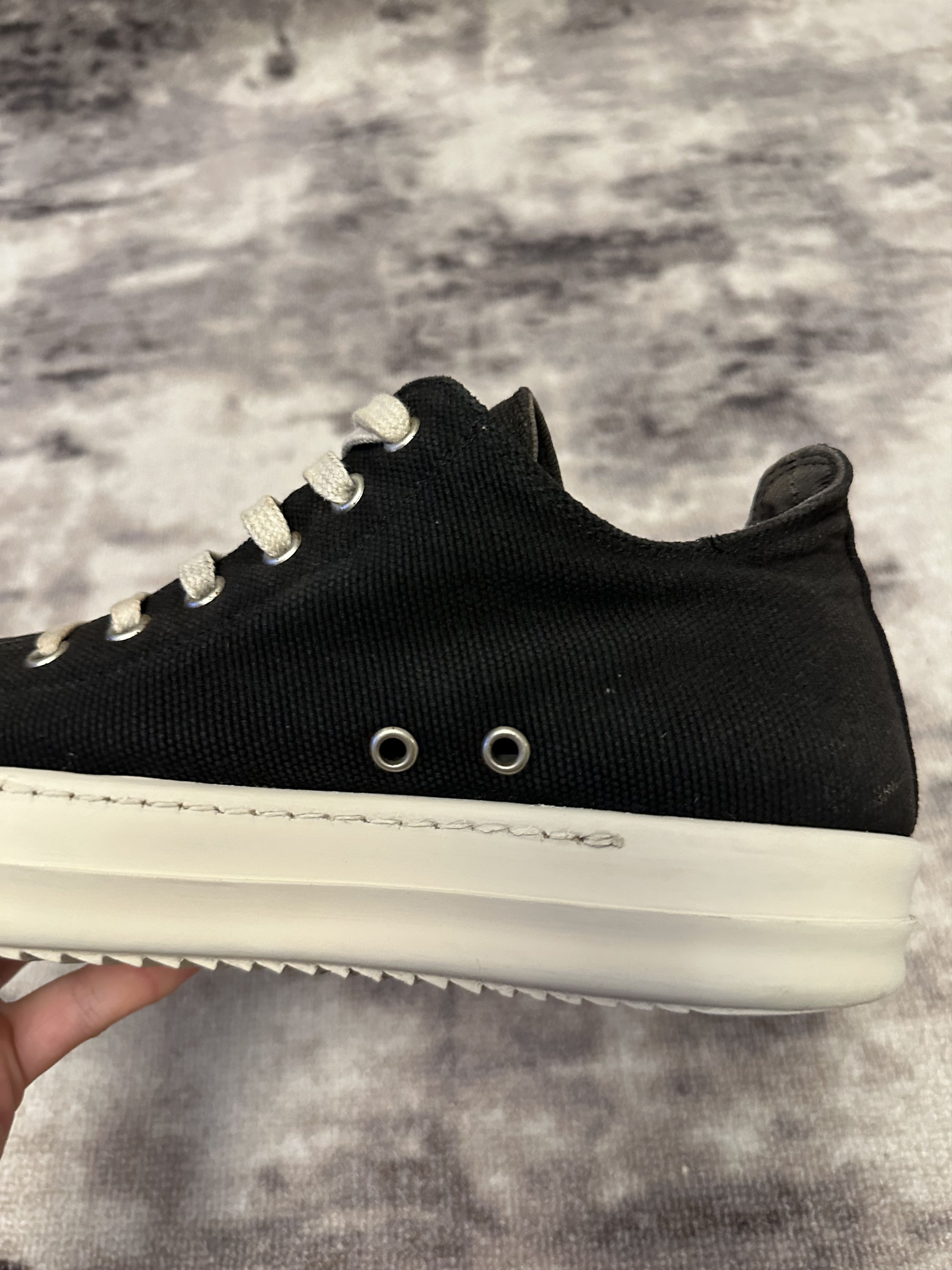 Rick Owens Rick Owens Ramones Low Black Size US 9 / EU 42 - 10 Thumbnail
