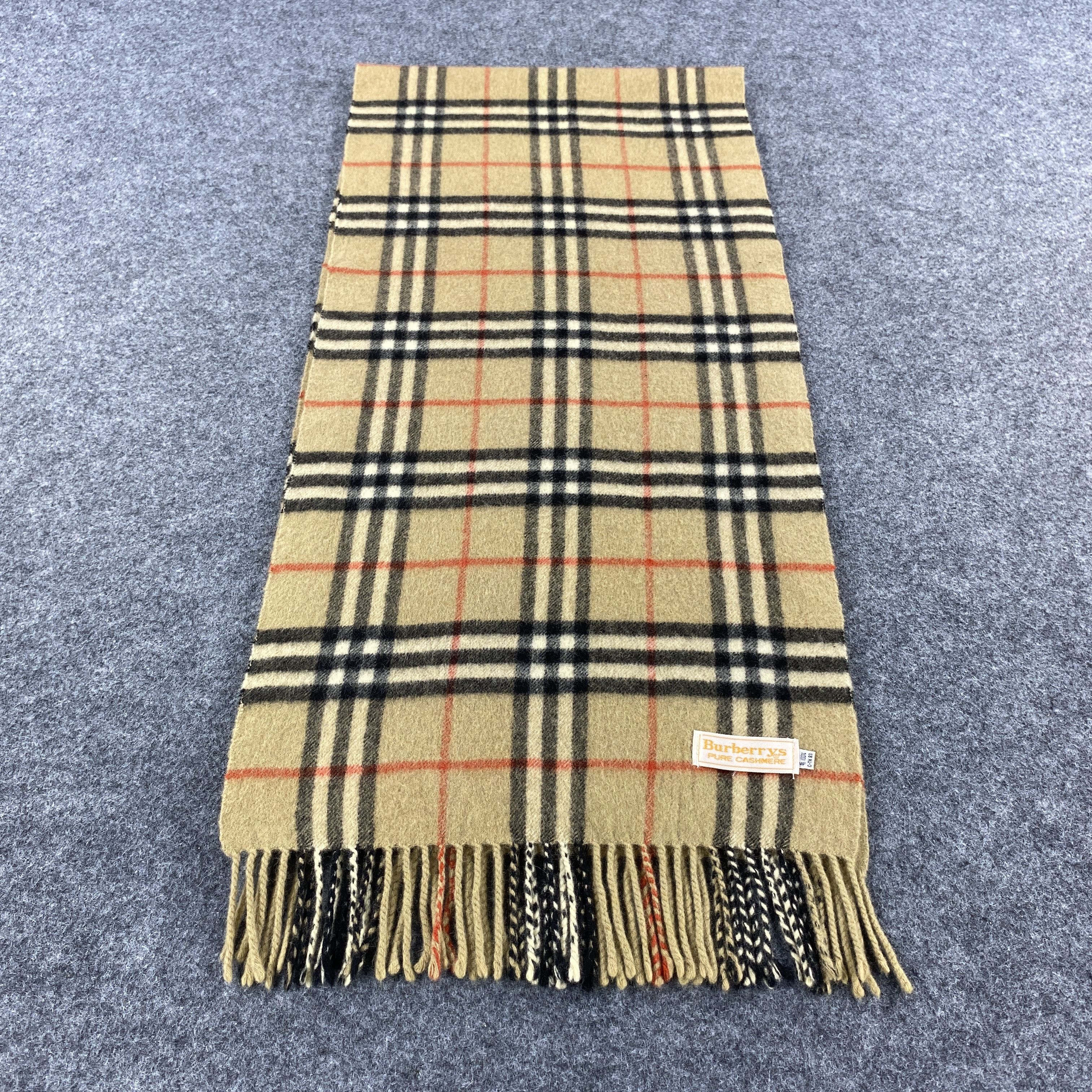 Burberry × Vintage GF10608 Burberry Scarf Neck Wear Muffler Nova Check Size ONE SIZE - 4 Thumbnail