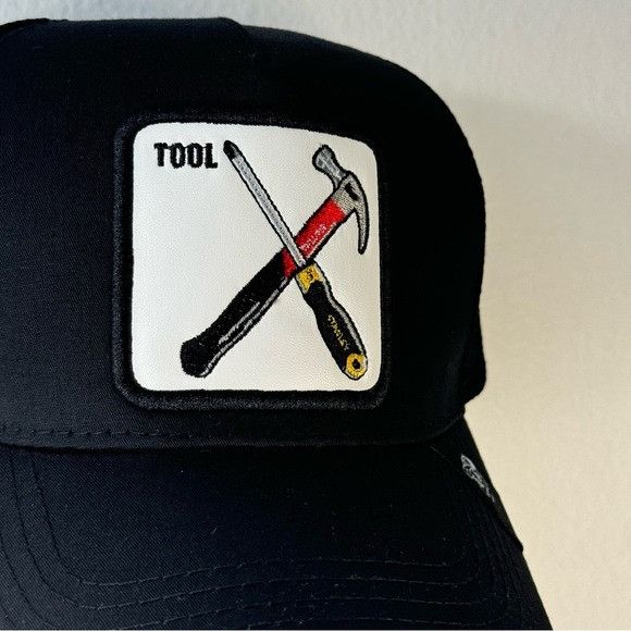Designer NEW TOOL PATCH BLACK TRUCKER MESH CAP HAT Size ONE SIZE - 5 Thumbnail
