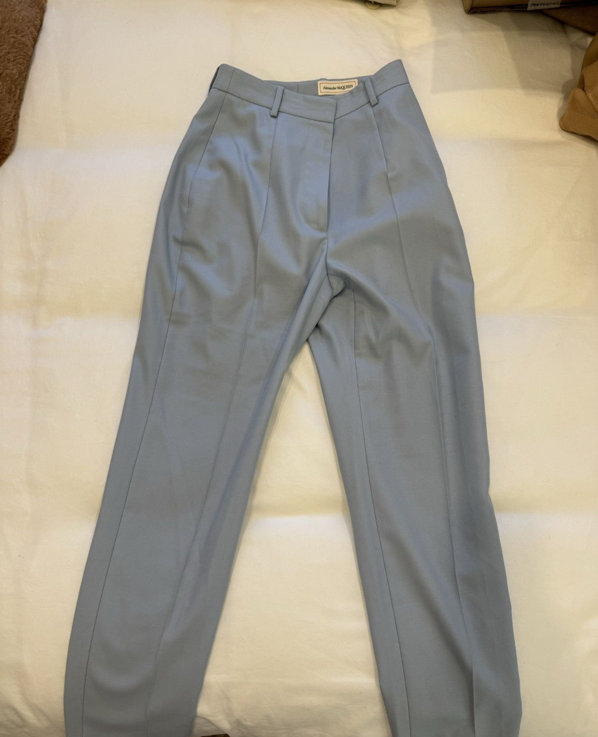 Alexander McQueen Light blue Alexander McQueen Trouser Size 26" / US 2 / IT 38 - 1 Thumbnail