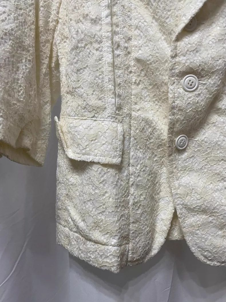 Comme des Garcons Comme Des Garcons Skinny lace beige three-quarter sleeve b Size XS / US 0-2 / IT 36-38 - 4 Thumbnail