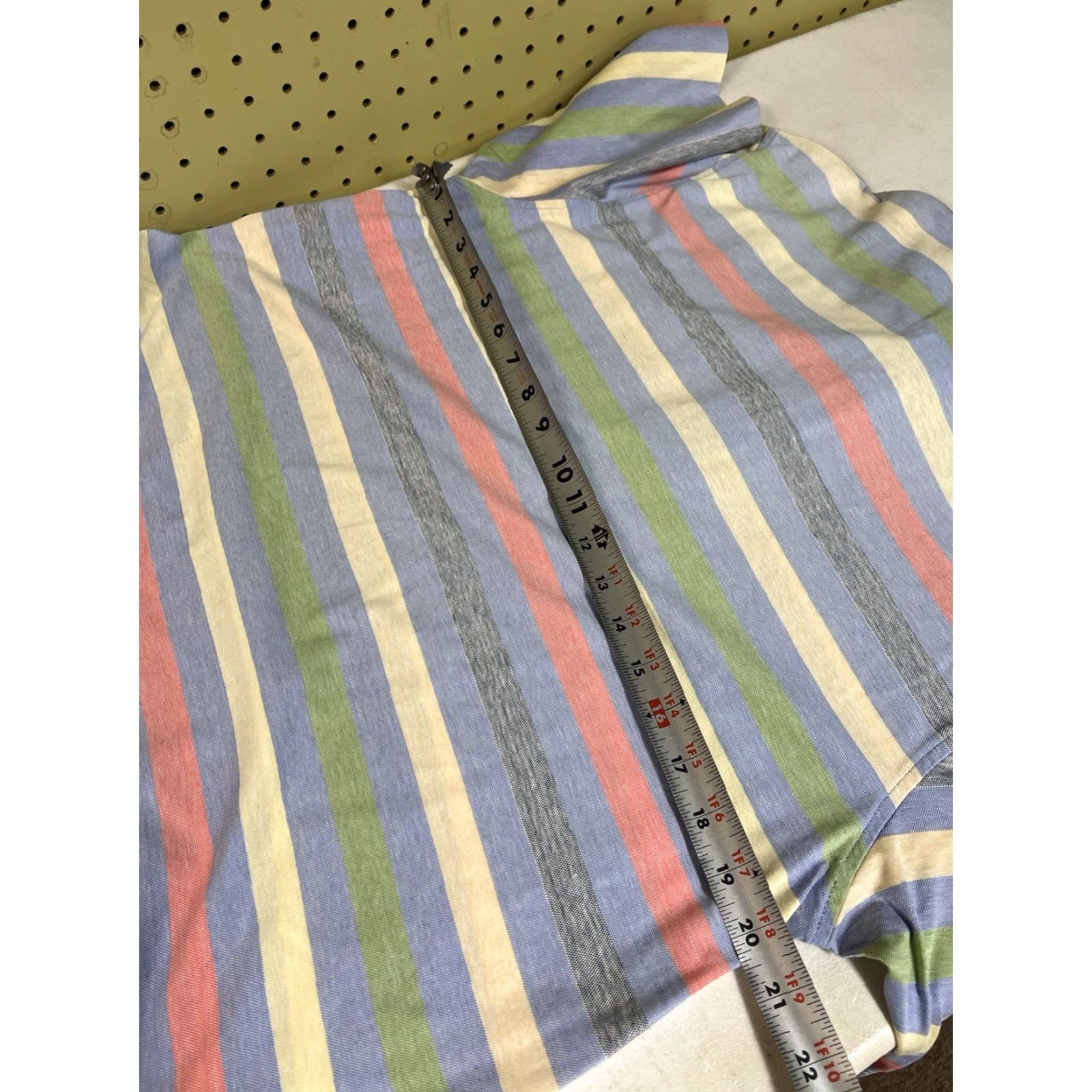 Lands' End Lands' End Polo Shirt M Multicolor Striped Short Sleeve Collared Polo Men's Regular Fit Size US M / EU 48-50 / 2 - 5 Thumbnail
