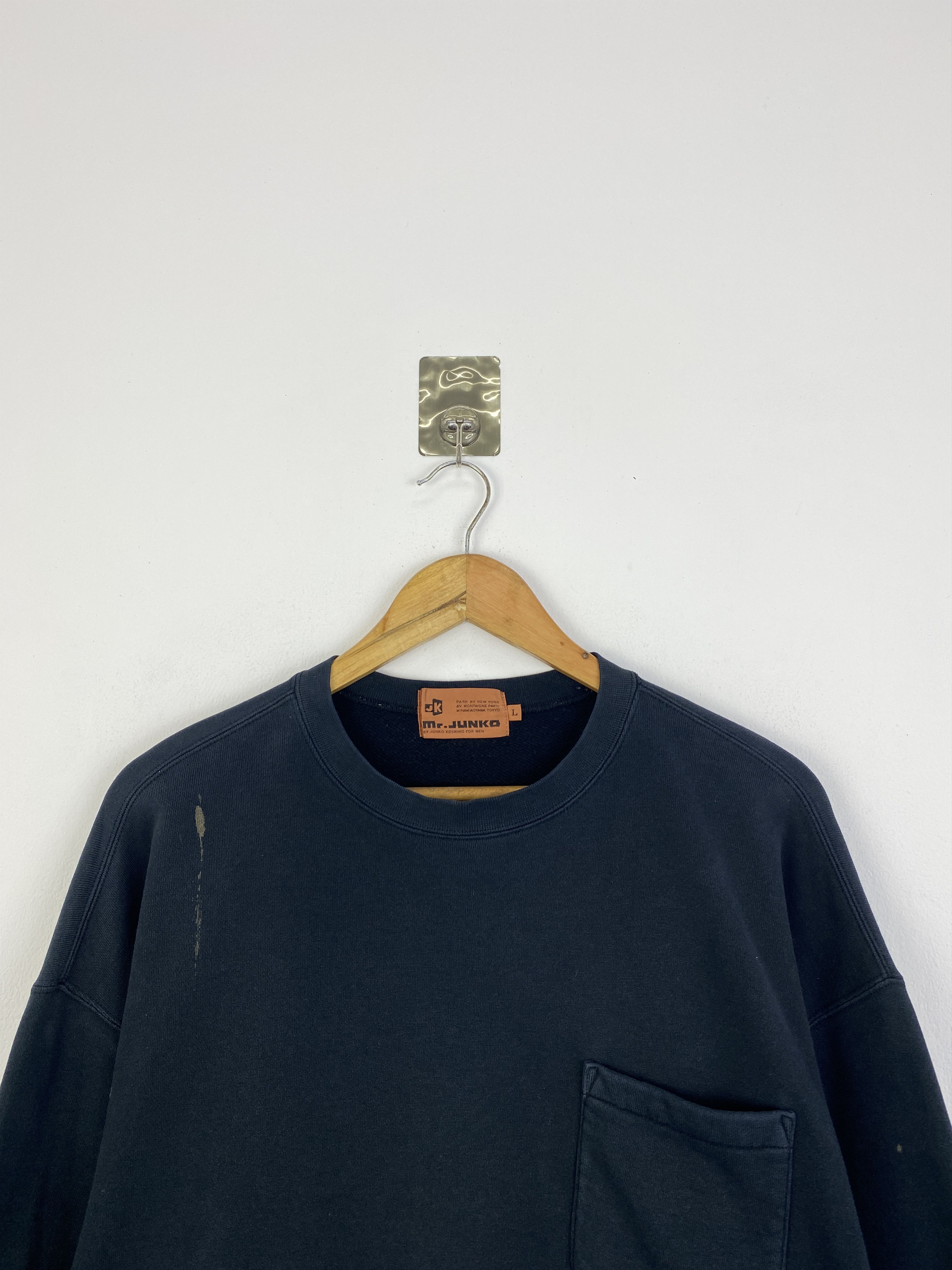 Vintage Vintage Mr.Junko Single Pocket Backhit Sweatshirt SH0028 Size US L / EU 52-54 / 3 - 4 Thumbnail