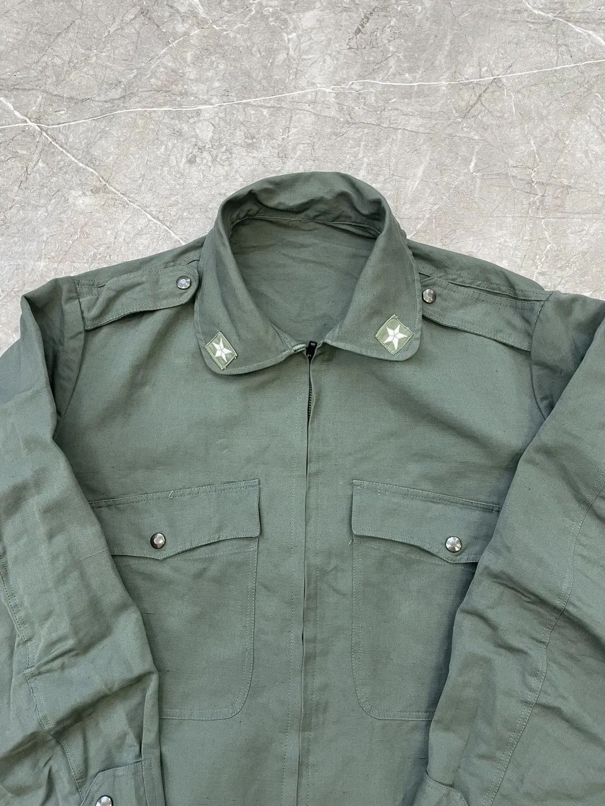 Other Army 90s bomber jacket canvas rare japanese Size US L / EU 52-54 / 3 - 3 Thumbnail