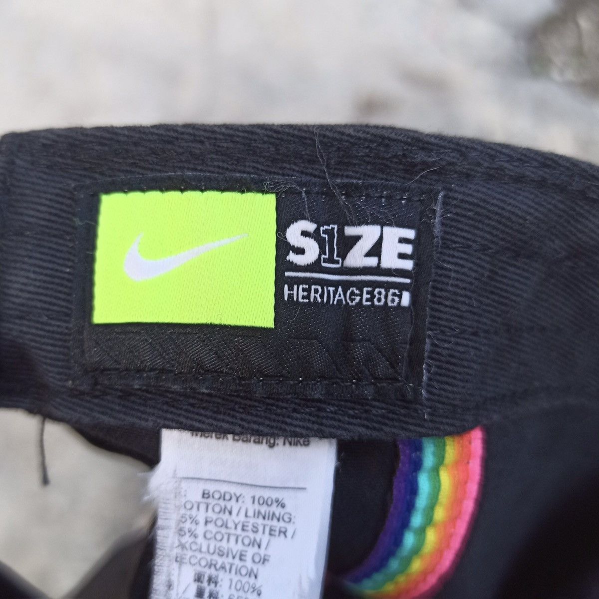 Nike LGBTQ flag designer x nike archival hat Size ONE SIZE - 18 Thumbnail