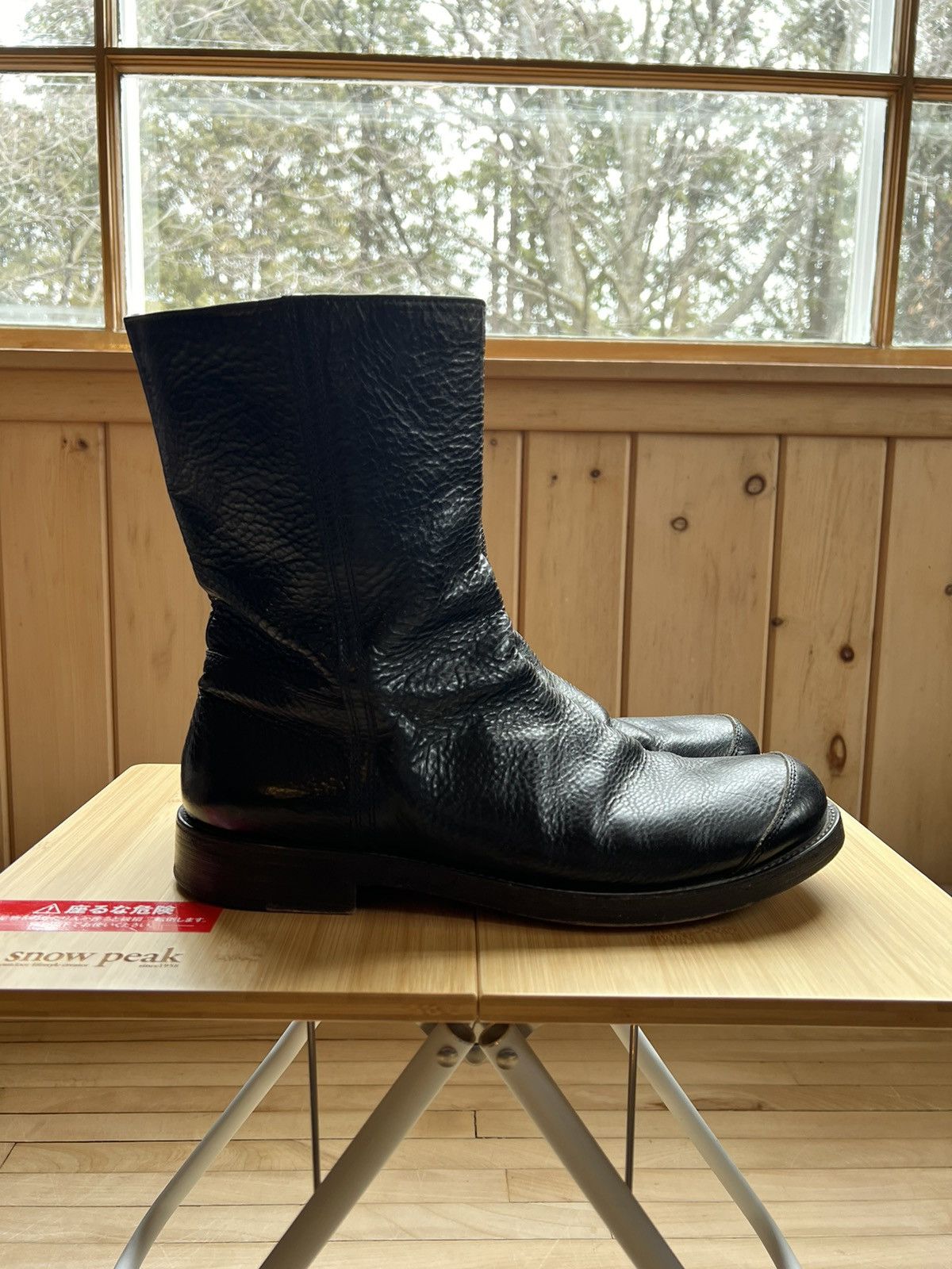 Dries Van Noten Black Zip Boots