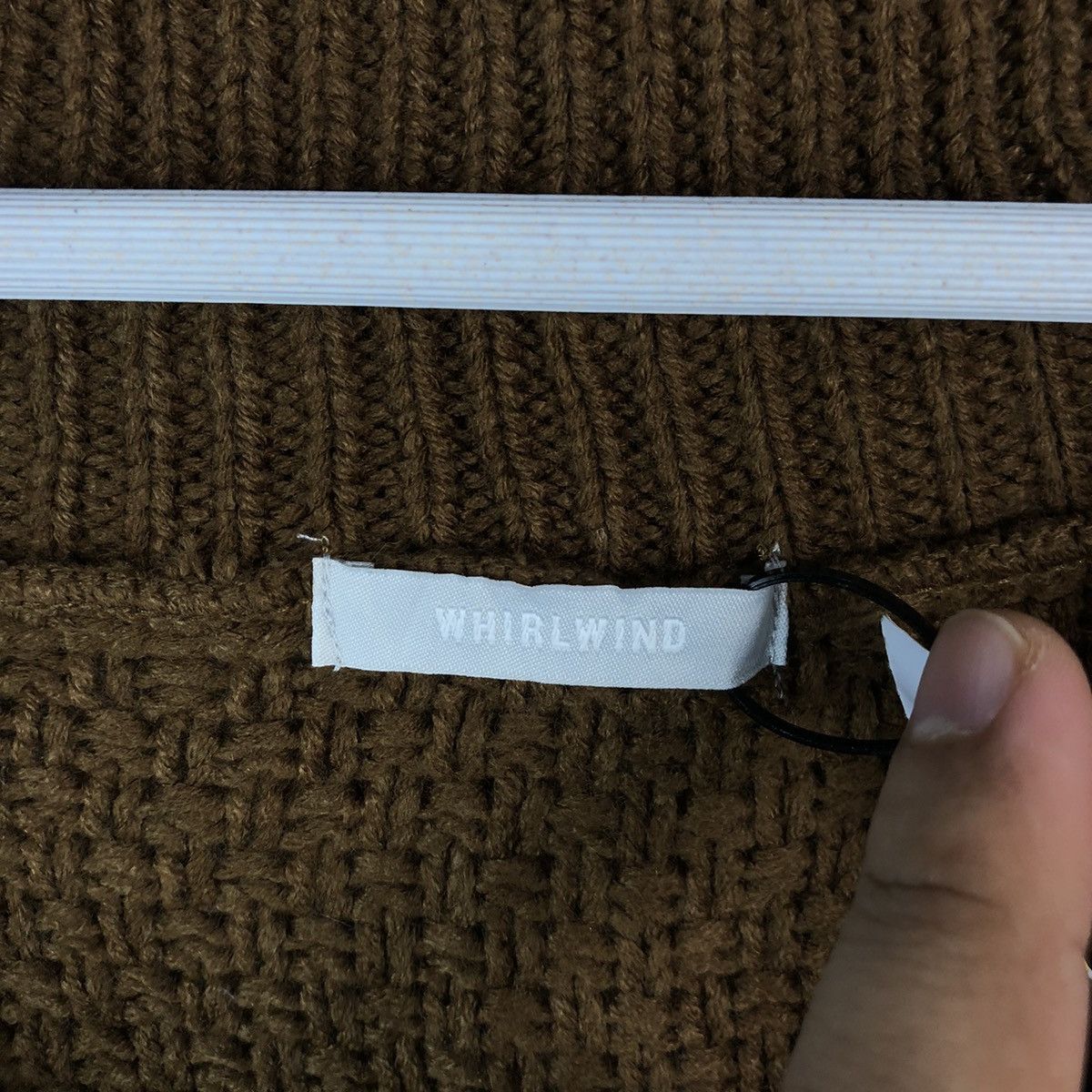 Homespun Knitwear × Japanese Brand Whirldwind Brown cable Knitwear #A1729 Size XL / US 12-14 / IT 48-50 - 10 Thumbnail
