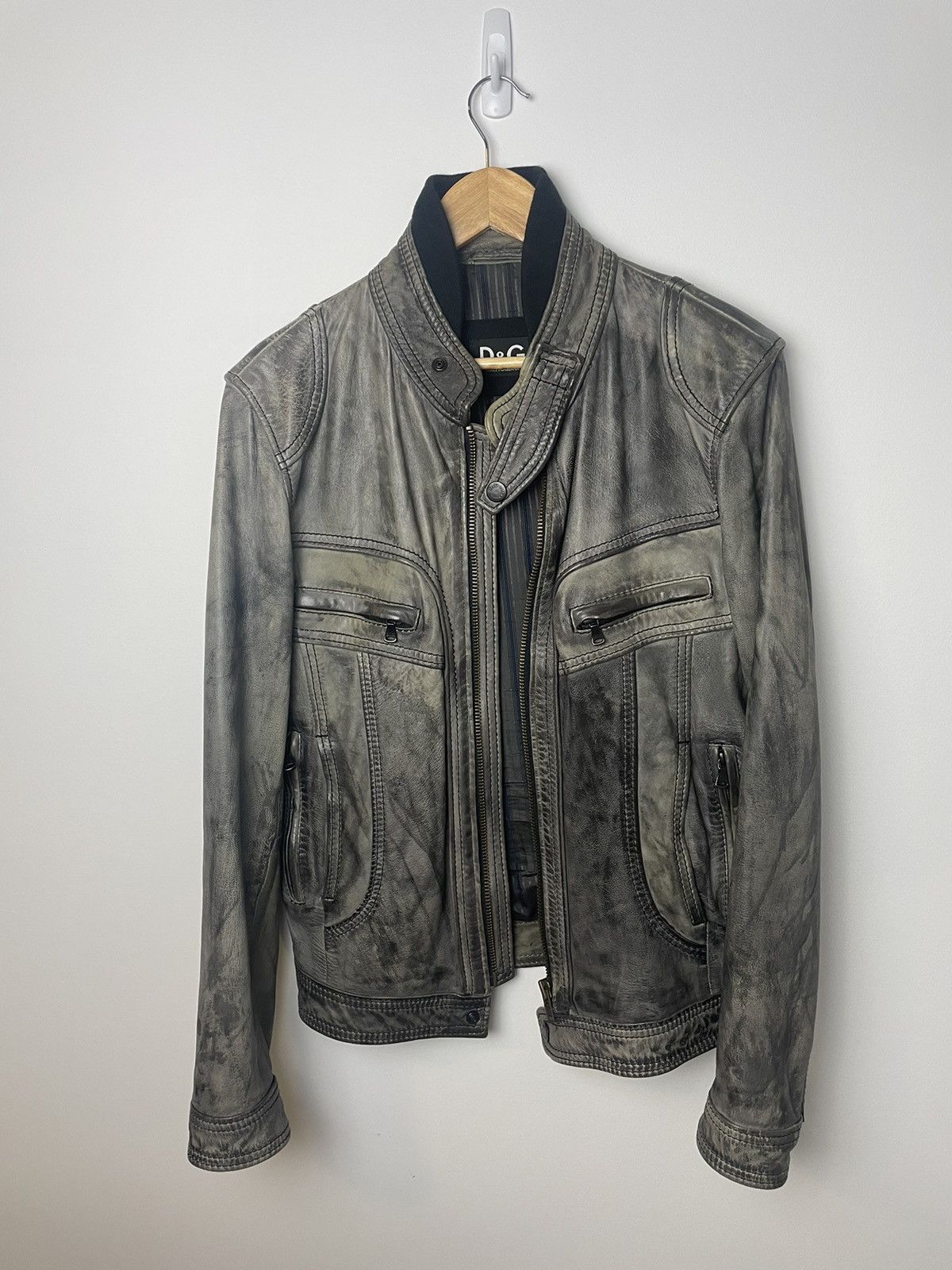 Dolce & Gabbana Dolce Gabbana Lamb Leather Jacket Size US L / EU 52-54 / 3 - 2 Thumbnail