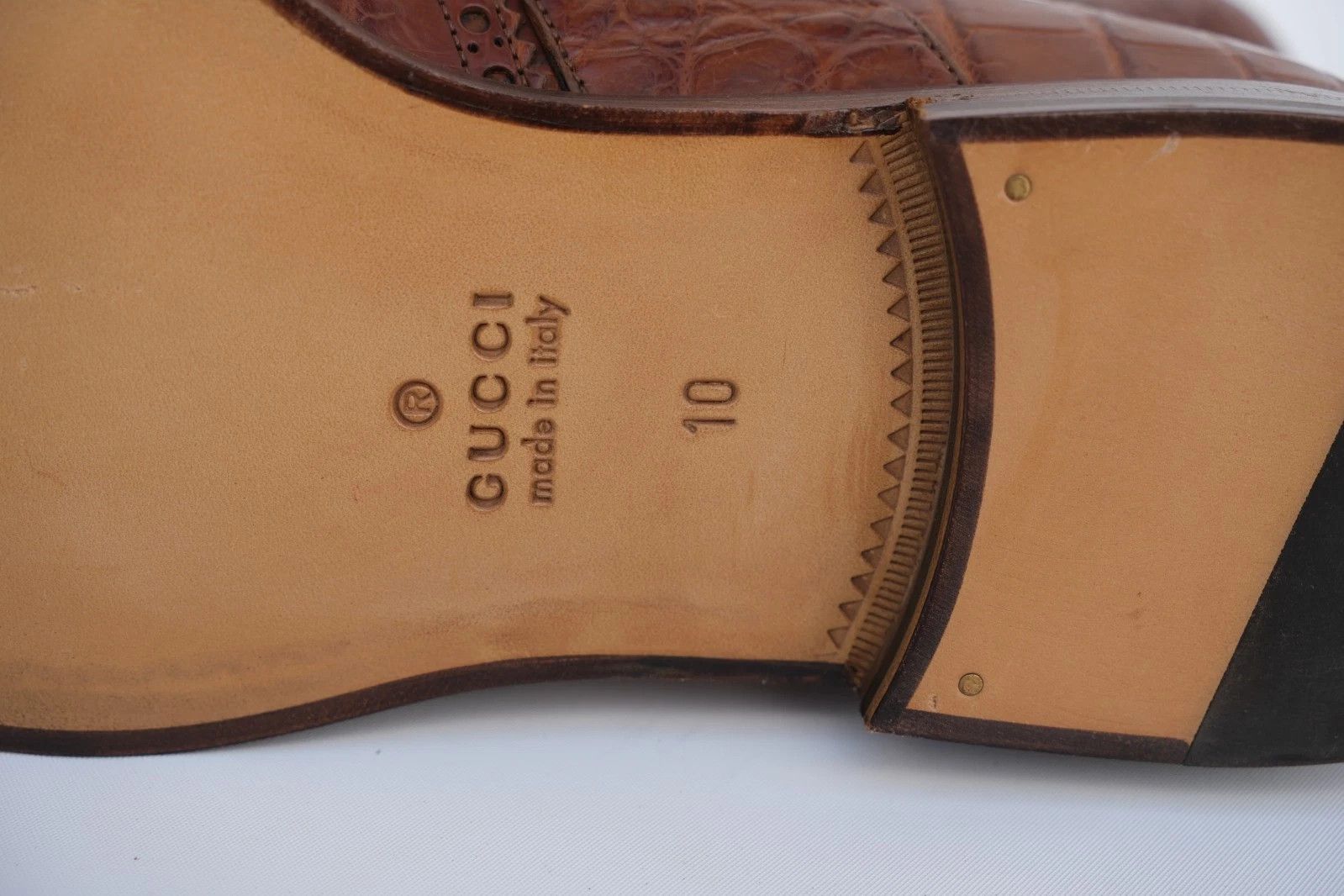 Gucci New Gucci Derby Lace up Shoes Exotic UK 10 / US 11 / EU 44 Size US 11 / EU 44 - 7 Thumbnail