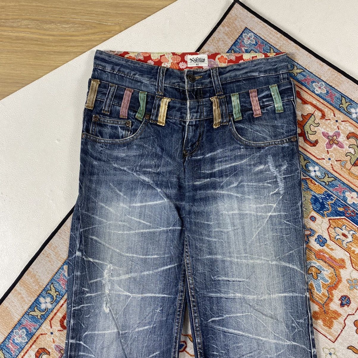 Japanese Brand Nylaus Double Waist Jeans Pants Size US 31 - 3 Thumbnail