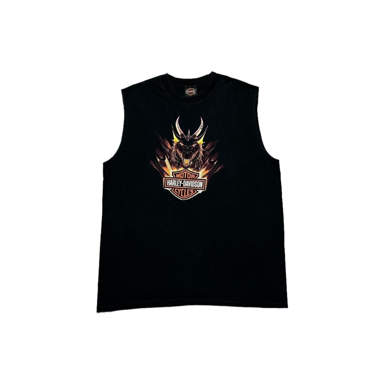 Harley Davidson × Vintage Vintage Harley Davidson Dragon Cancun Mexico Tank Top Size US XL / EU 56 / 4 - 1 Thumbnail