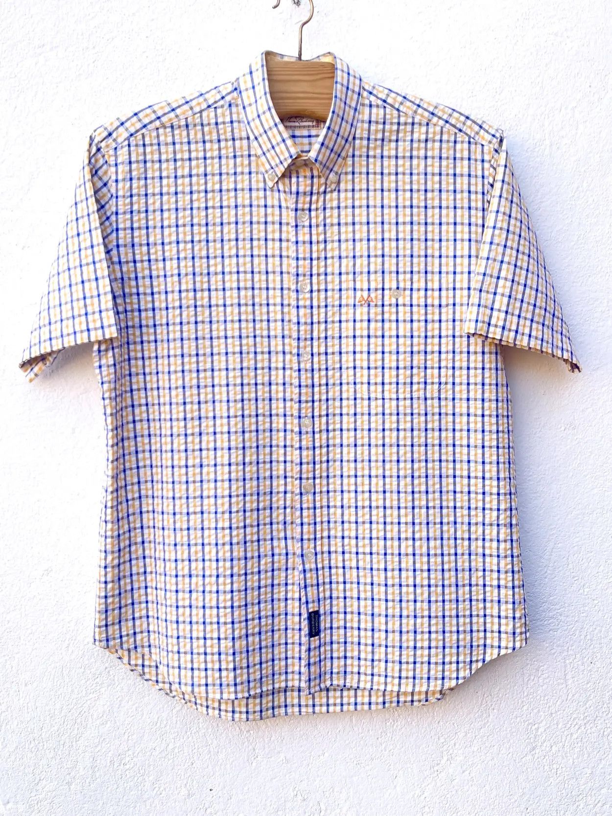 Burberry 🔥 TB Burberry London Cotton shirt plaid size xl Size US XL / EU 56 / 4 - 3 Thumbnail