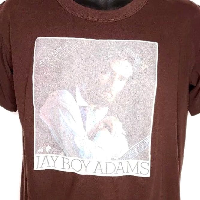 Vintage VINTAGE Gulf Coast Jay Boy Adams T Shirt Mens Size Large Brown 70s Fork In The Road USA Graphic Tee Country Music Size US L / EU 52-54 / 3 - 2 Thumbnail