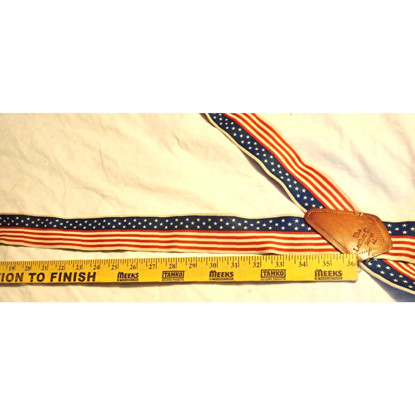 Vintage VINTAGE American Patriotic July 4th US Flag Stars and Stripes Novelty Suspenders Size ONE SIZE - 5 Thumbnail