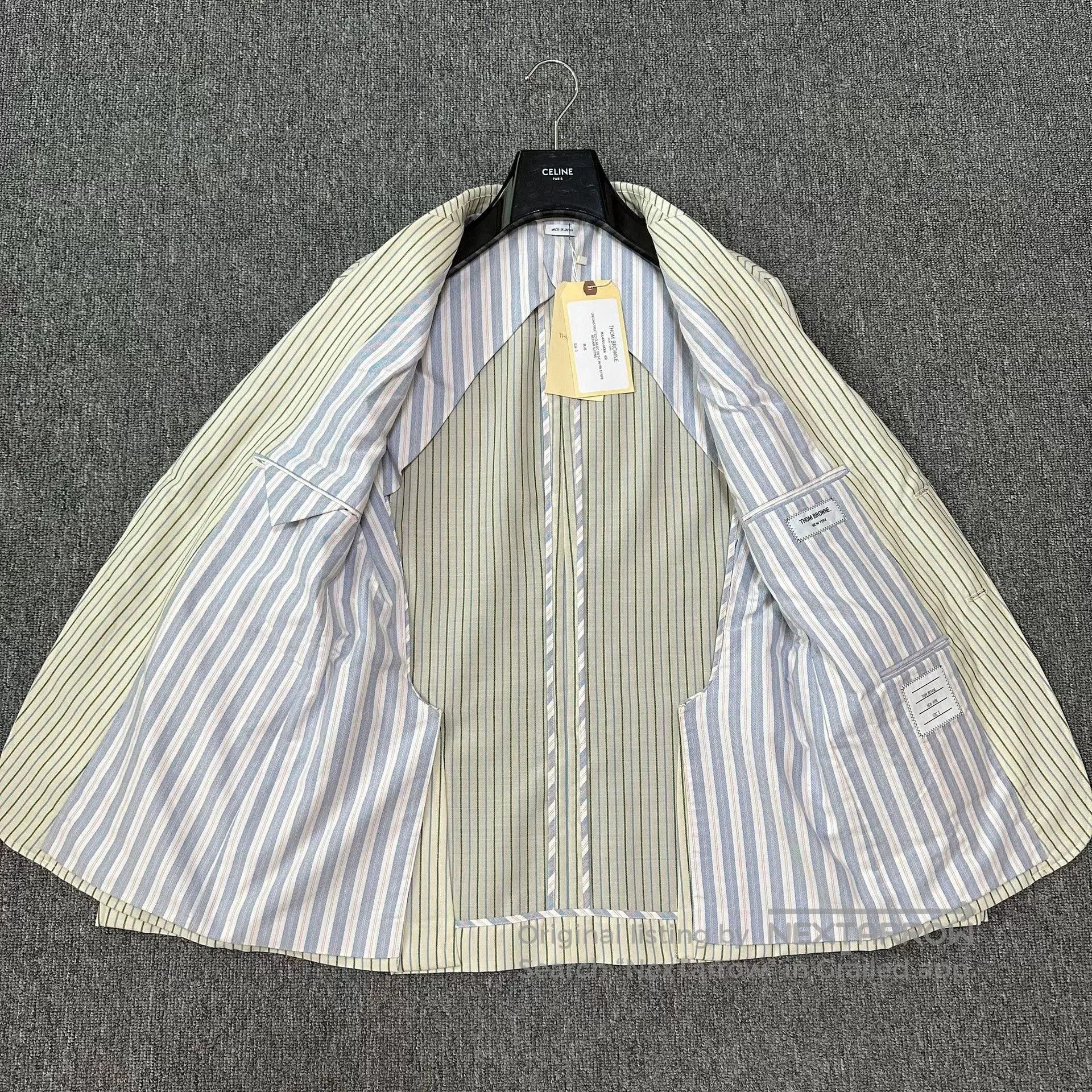 Thom Browne Thom Browne White Striped Suit. Size US L / EU 52-54 / 3 - 6 Thumbnail