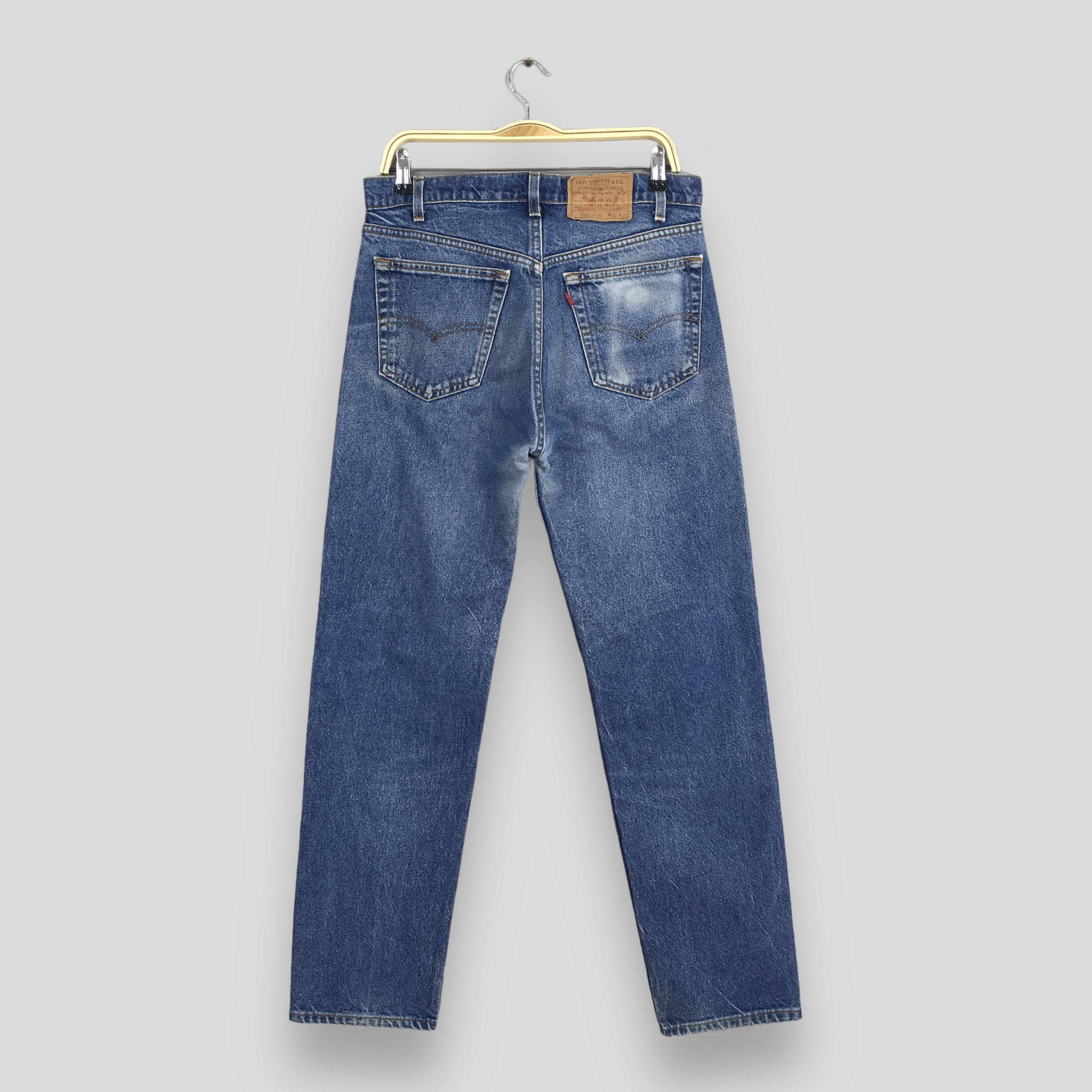 Levi's Size 31x30 Vintage 80s Levi's 505 Faded Blue Jeans S573 Size US 31 - 8 Thumbnail
