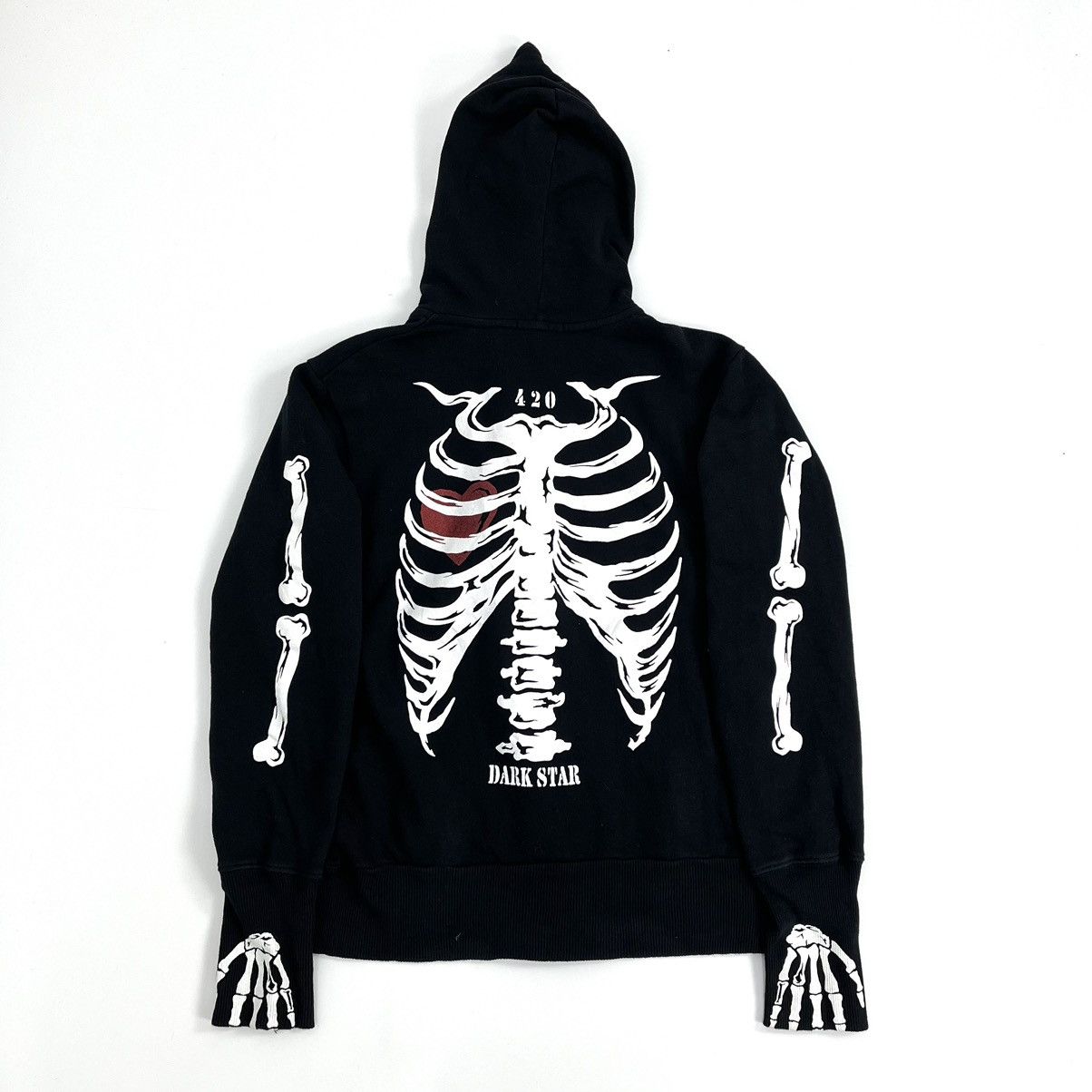 If Six Was Nine 2000s Skeleton Dangerous Warning “Love Rock” Full Zip Hoodie Size US M / EU 48-50 / 2 - 24 Thumbnail