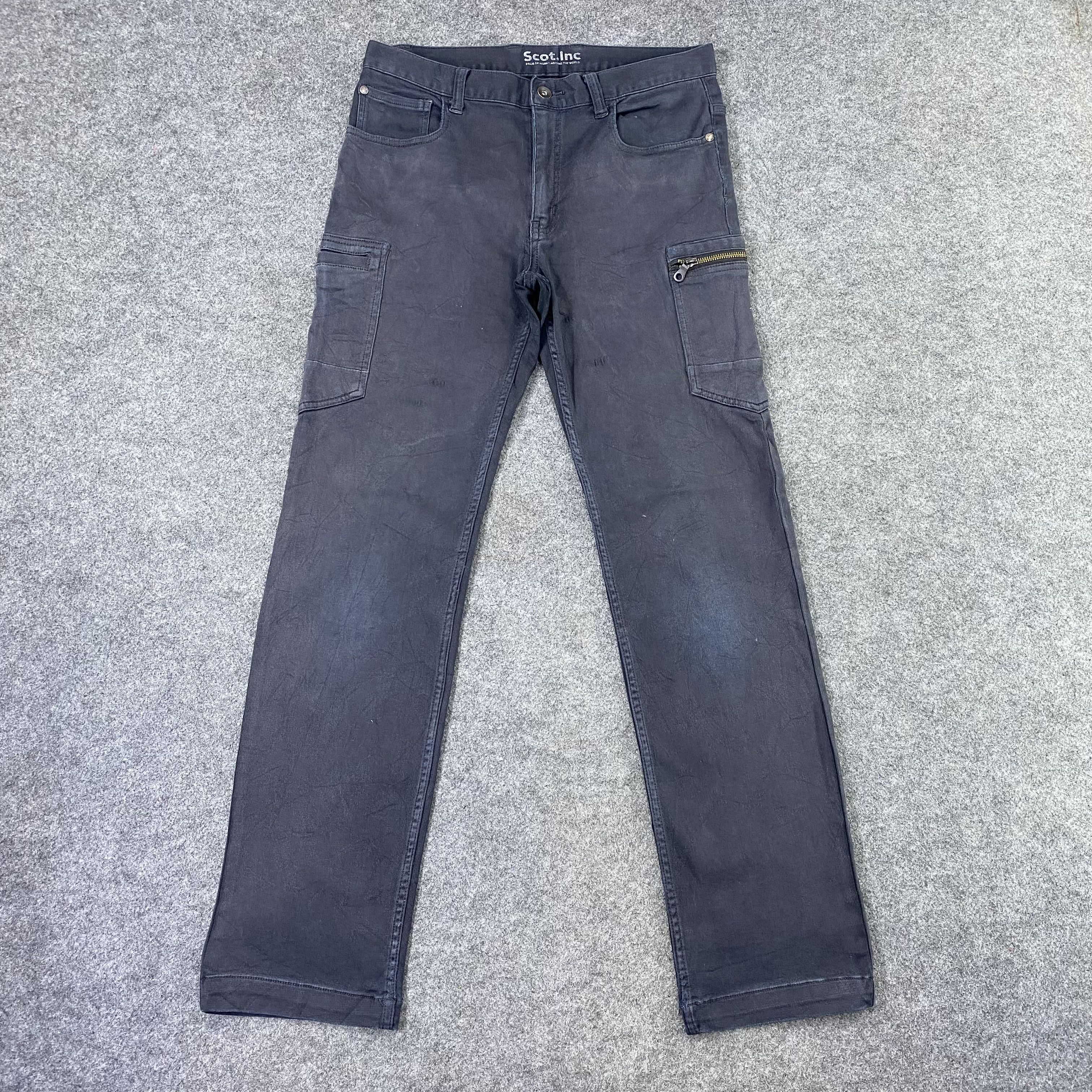 Denime × Japanese Brand Scot Inc Double Pocket Style Cargo Pants-C033 Size US 31 - 2 Thumbnail