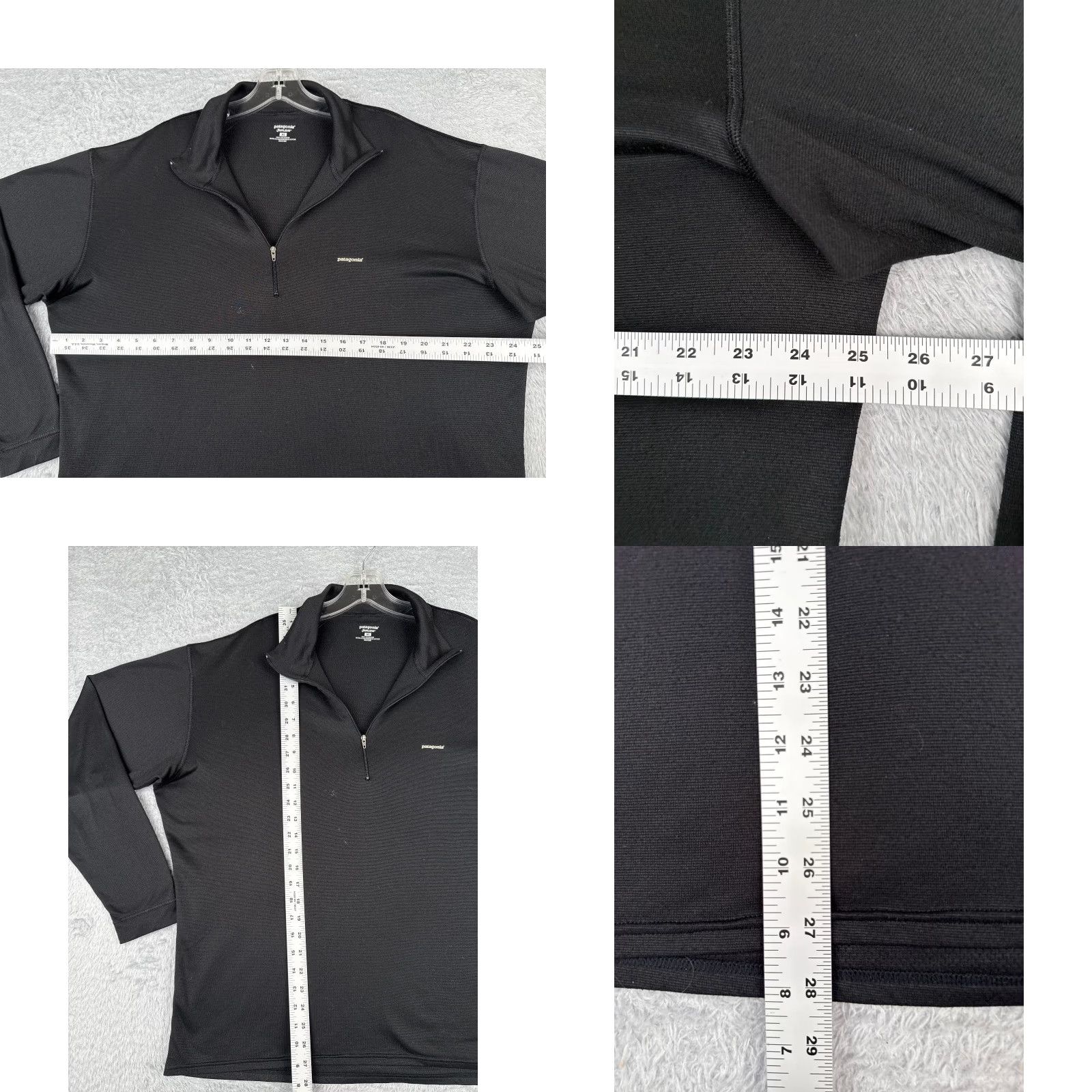 Patagonia Patagonia Shirt Men XL Black Capilene 1/4 Zip Polyester Long Sleeve Size US XL / EU 56 / 4 - 8 Thumbnail