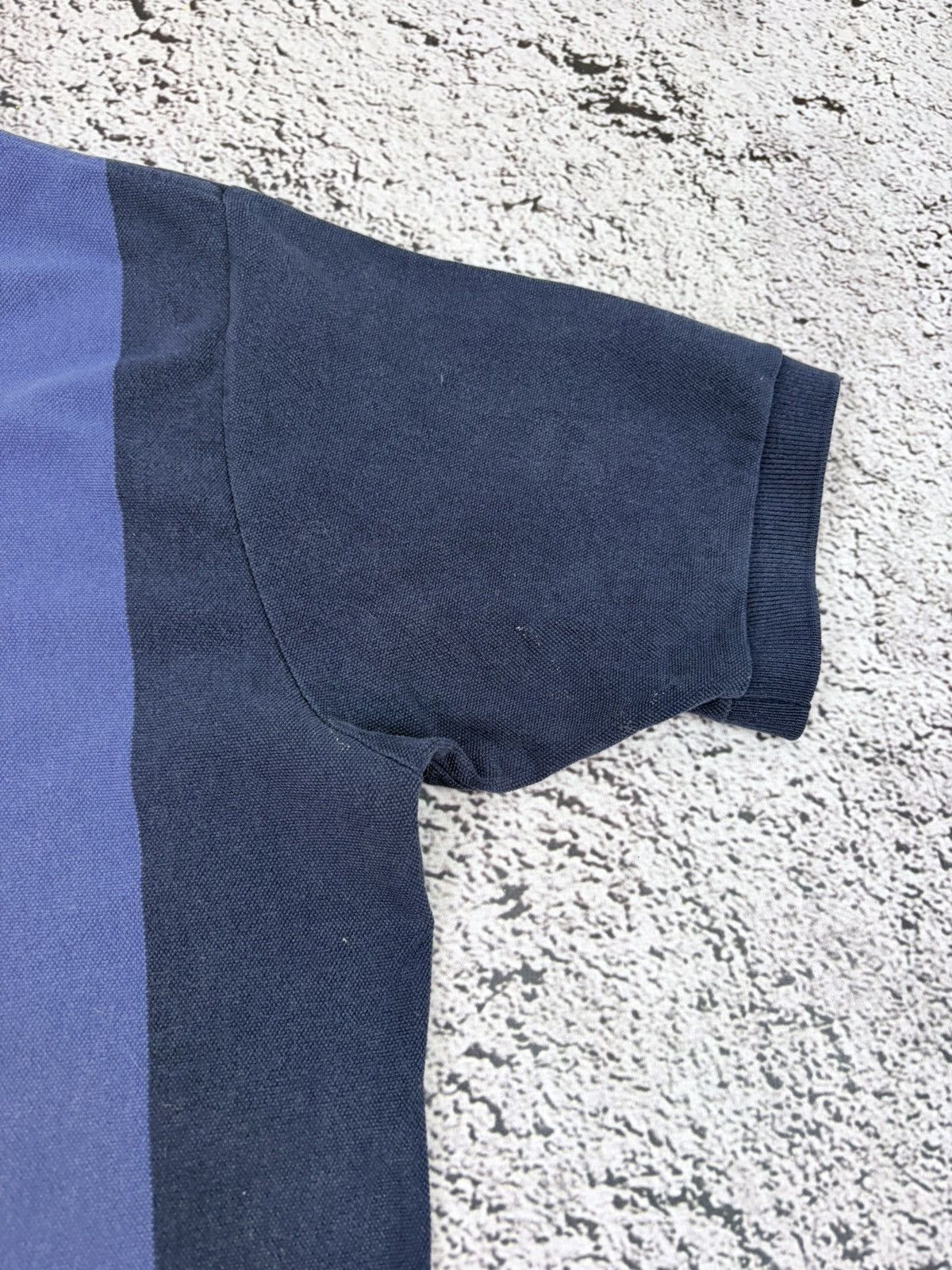 Ralph Lauren Vintage Polo Ralph Lauren Vertical Striped Polo Shirt Navy Size US L / EU 52-54 / 3 - 10 Thumbnail