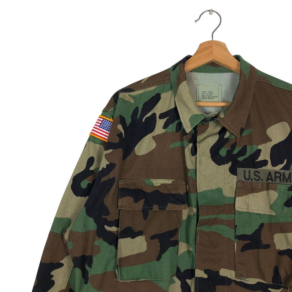 Vintage 🔥Vintage Cropped Chore Camoflouge Jacket US Army Size US S / EU 44-46 / 1 - 7 Thumbnail