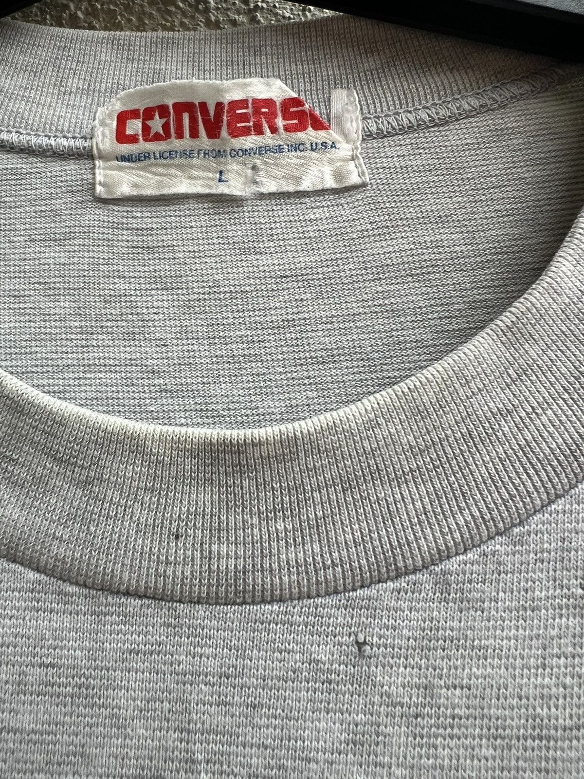 Converse × NBA × Vintage Vintage 90s Converse Basketball Grand MAMA’S Striped tee Size US L / EU 52-54 / 3 - 19 Thumbnail