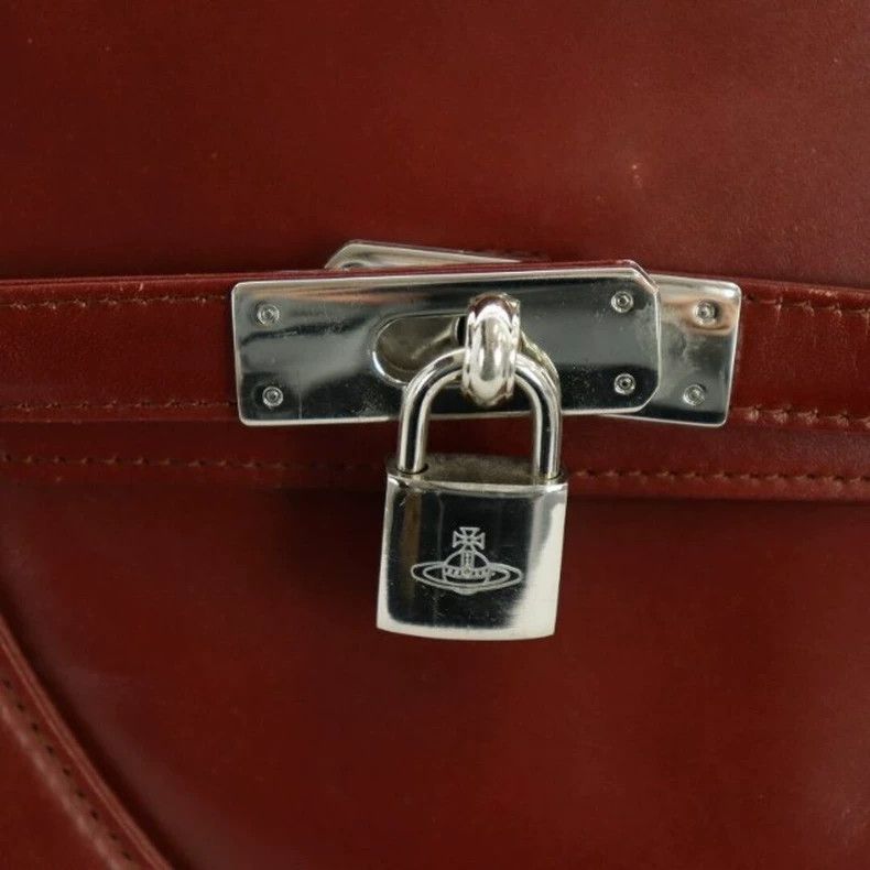 Vivienne Westwood Vivienne Westwood Red brown Nanjing lock platinum bag Size ONE SIZE - 8 Thumbnail