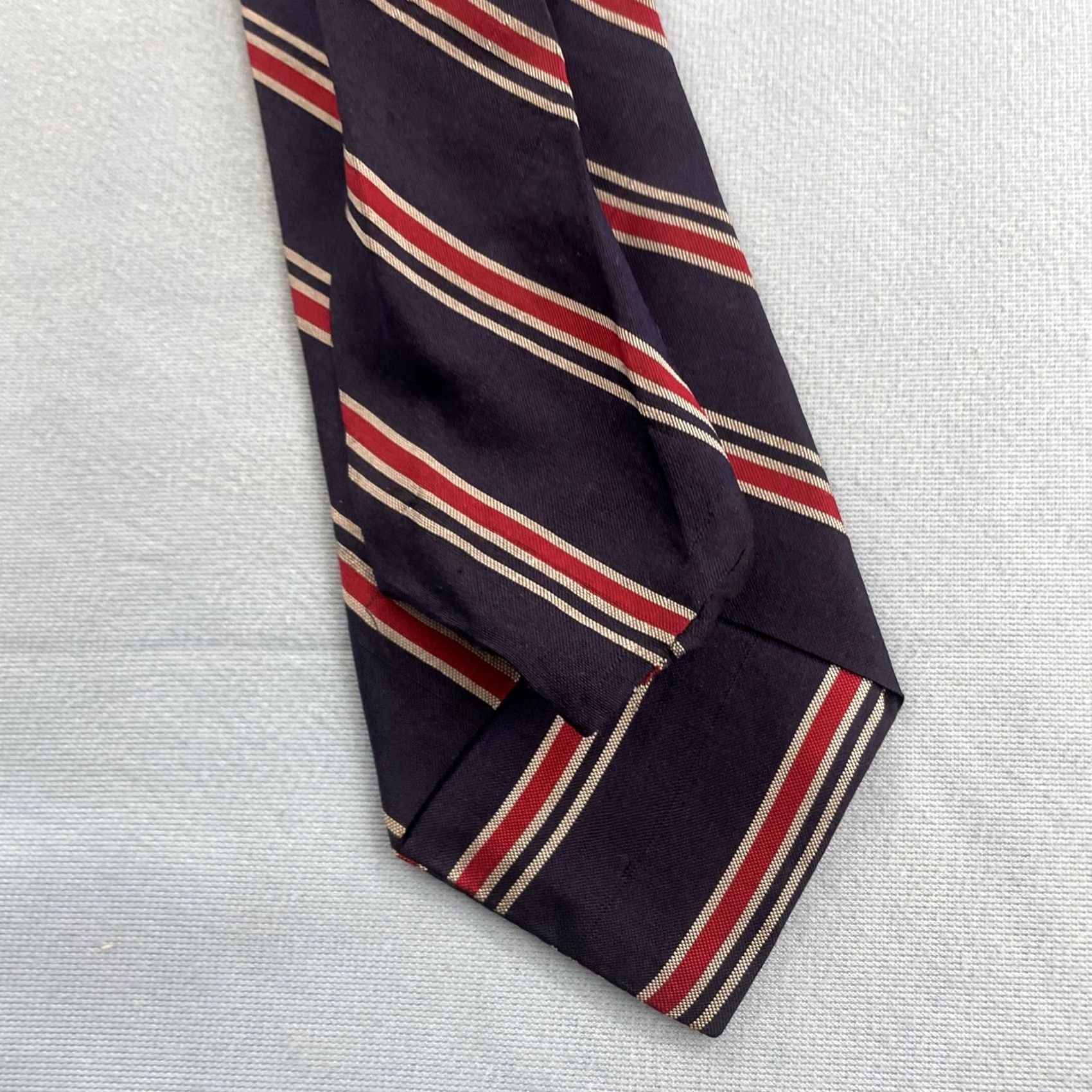Vintage VINTAGE Port ofTacoma Silk Neck Tie Your Tie to the Pacific Blue Red Repp Tie 3x56 Wear Size ONE SIZE - 6 Thumbnail