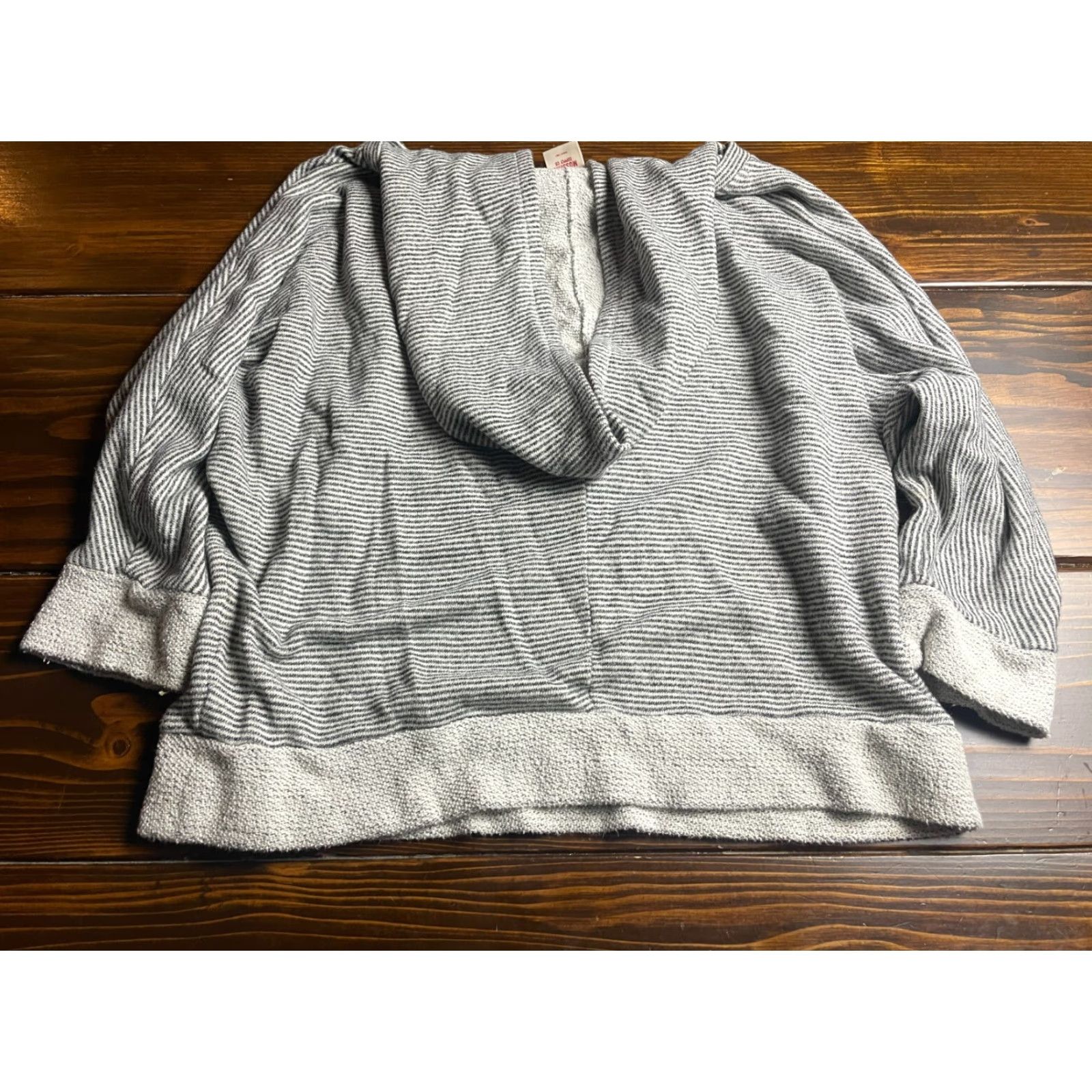 Mossimo Mossimo Hoodie, Women's XL, White Gray, Pullover, Terri Cloth, Sweater Size XL / US 12-14 / IT 48-50 - 2 Thumbnail