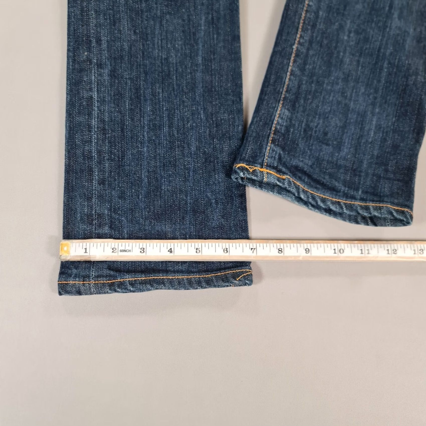 Denime Nudie Womens Jeans Blue W29 L33 Super Slim Fit Stretch Denim Low Rise Jeans Womens Slim Blue 90s? Size 29" - 7 Thumbnail