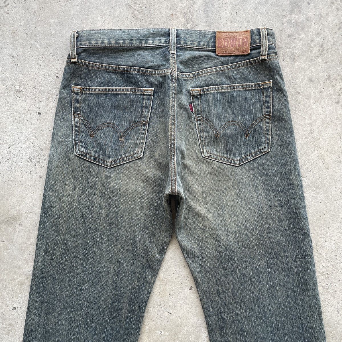 Japanese Brand W33x28.5💥 Vintage Edwin 503 Jeans Faded Denim Pants Size US 33 - 11 Thumbnail