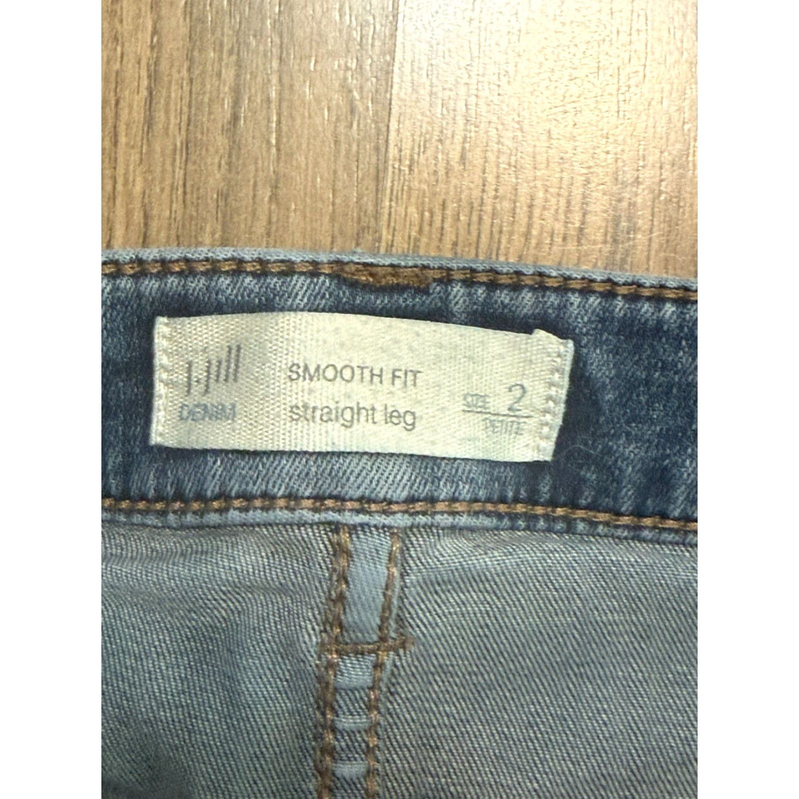J. Jill VINTAGE? (No) J. Jill Jeans Womens Size 2 Blue Denim Smooth Fit Straight Leg 5-Pocket Design Regular Stretch Size 26" / US 2 / IT 38 - 5 Thumbnail