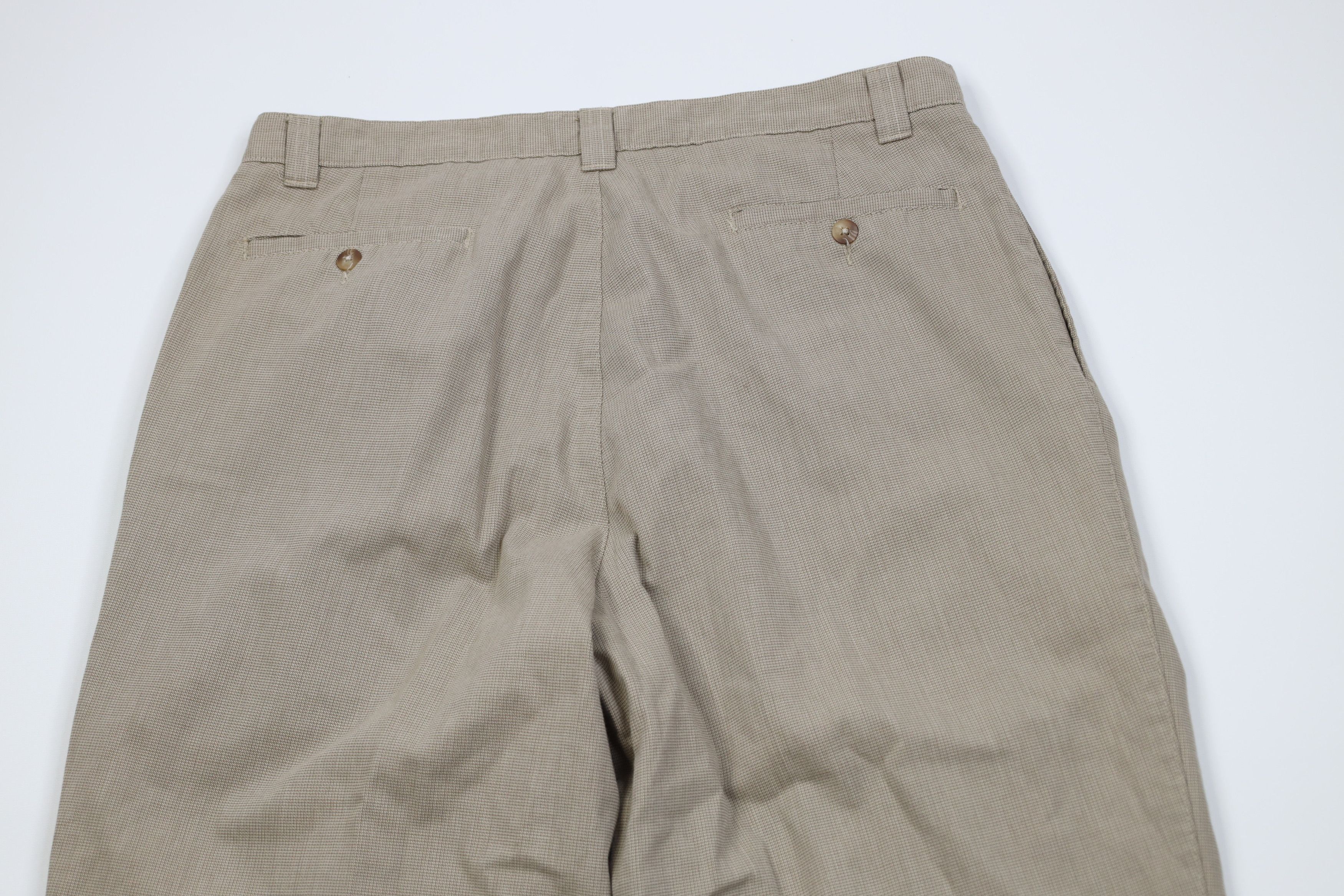 Vintage Vintage 90s Streetwear Wide Leg Chino Pants Beige Plaid Size US 36 / EU 52 - 9 Thumbnail