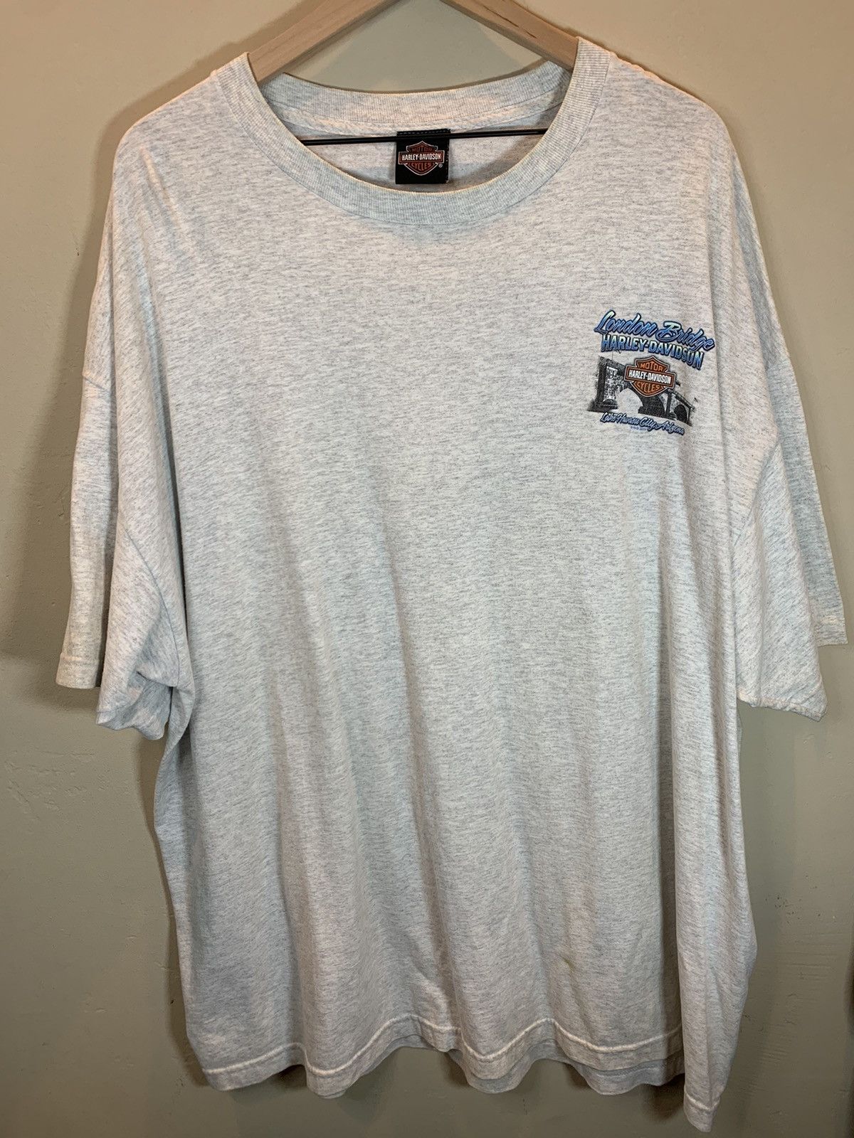 Harley Davidson *RARE* Harley Davidson London Bridge Lake Havasu Biker Shirt Size US XXL / EU 58 / 5 - 2 Thumbnail