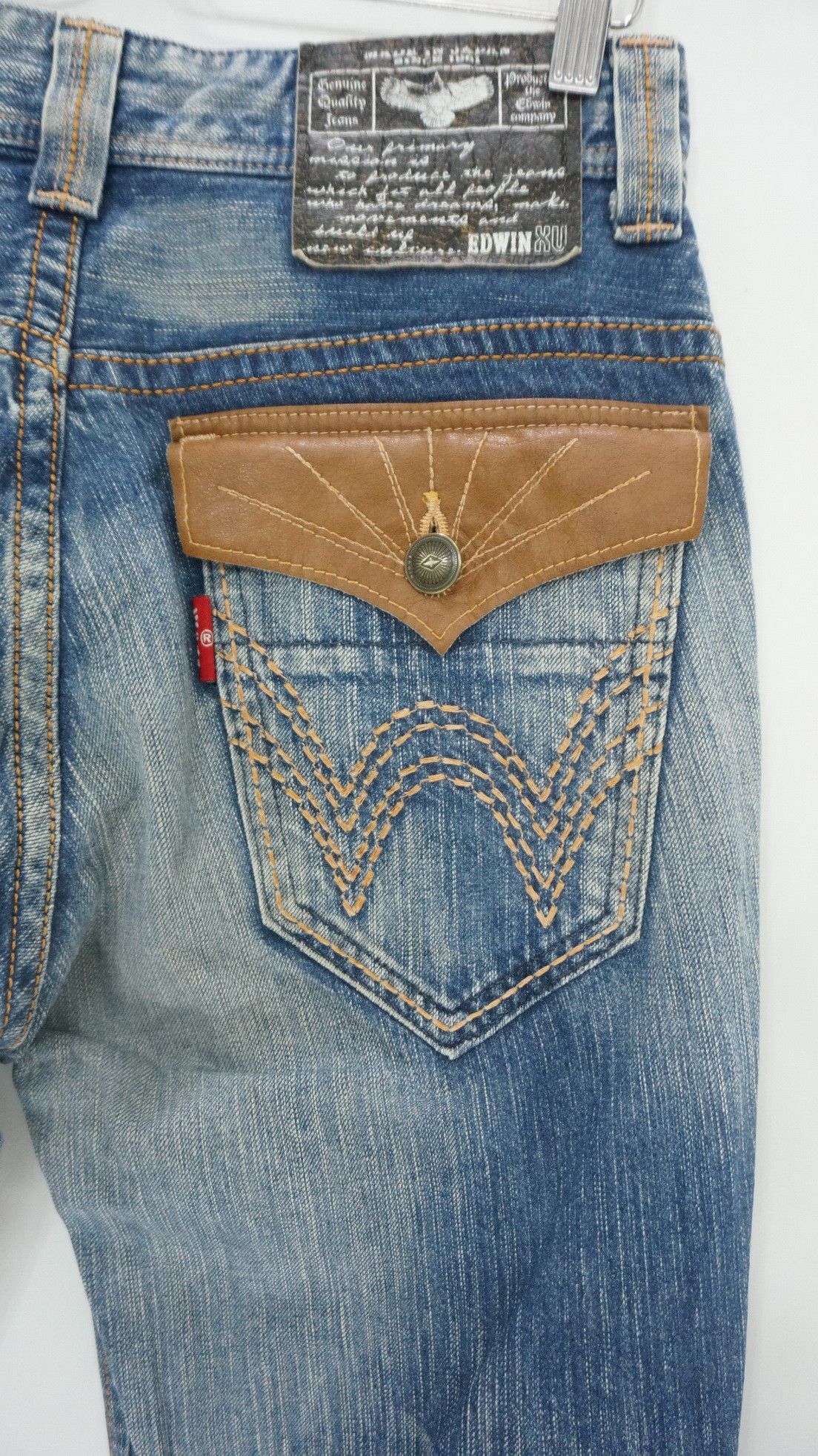 Japanese Brand Edwin XVS Japan Flared Bootcut Clawmark Jeans Size US 31 - 6 Thumbnail