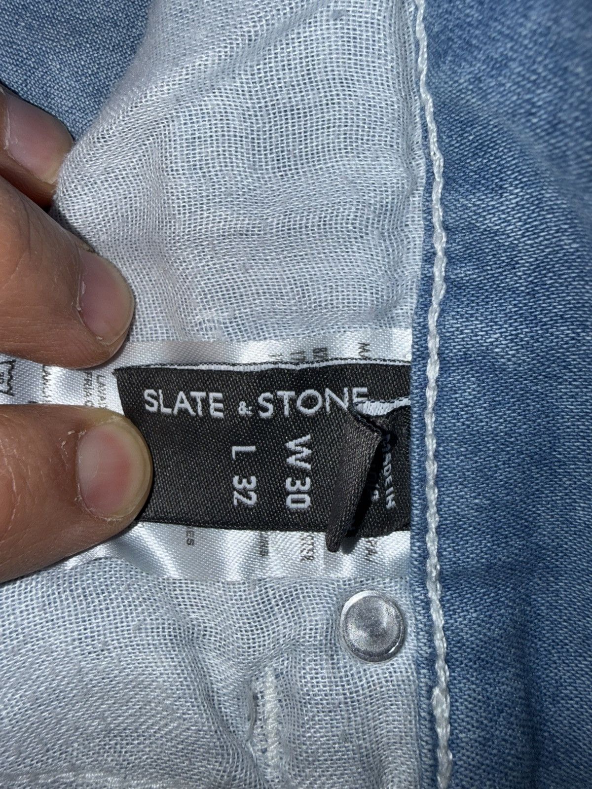 Slate & Stone Slate & Stone Light Wash Slim Fit Jeans – Men’s Denim Size US 30 / EU 46 - 3 Thumbnail