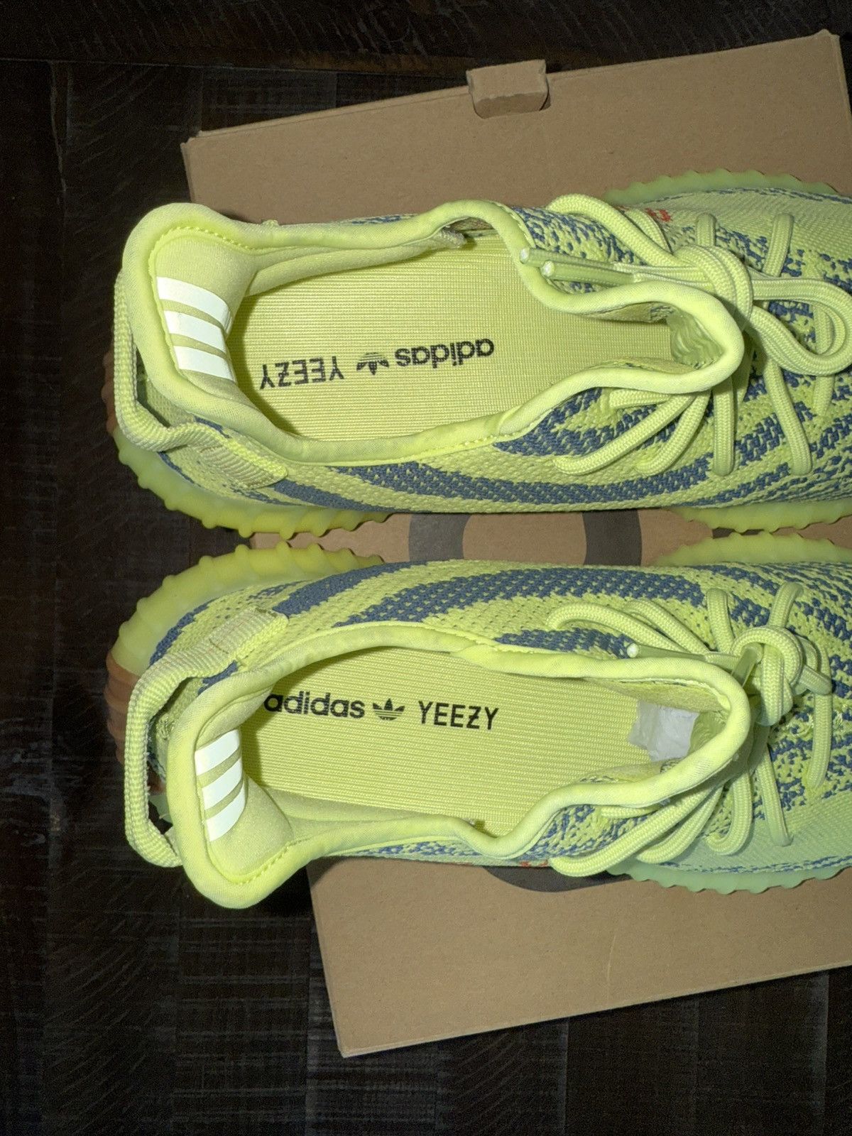 Adidas Yeezy Boost 350 V2 'Semi Frozen Yellow' Size US 11.5 / EU 44-45 - 7 Thumbnail
