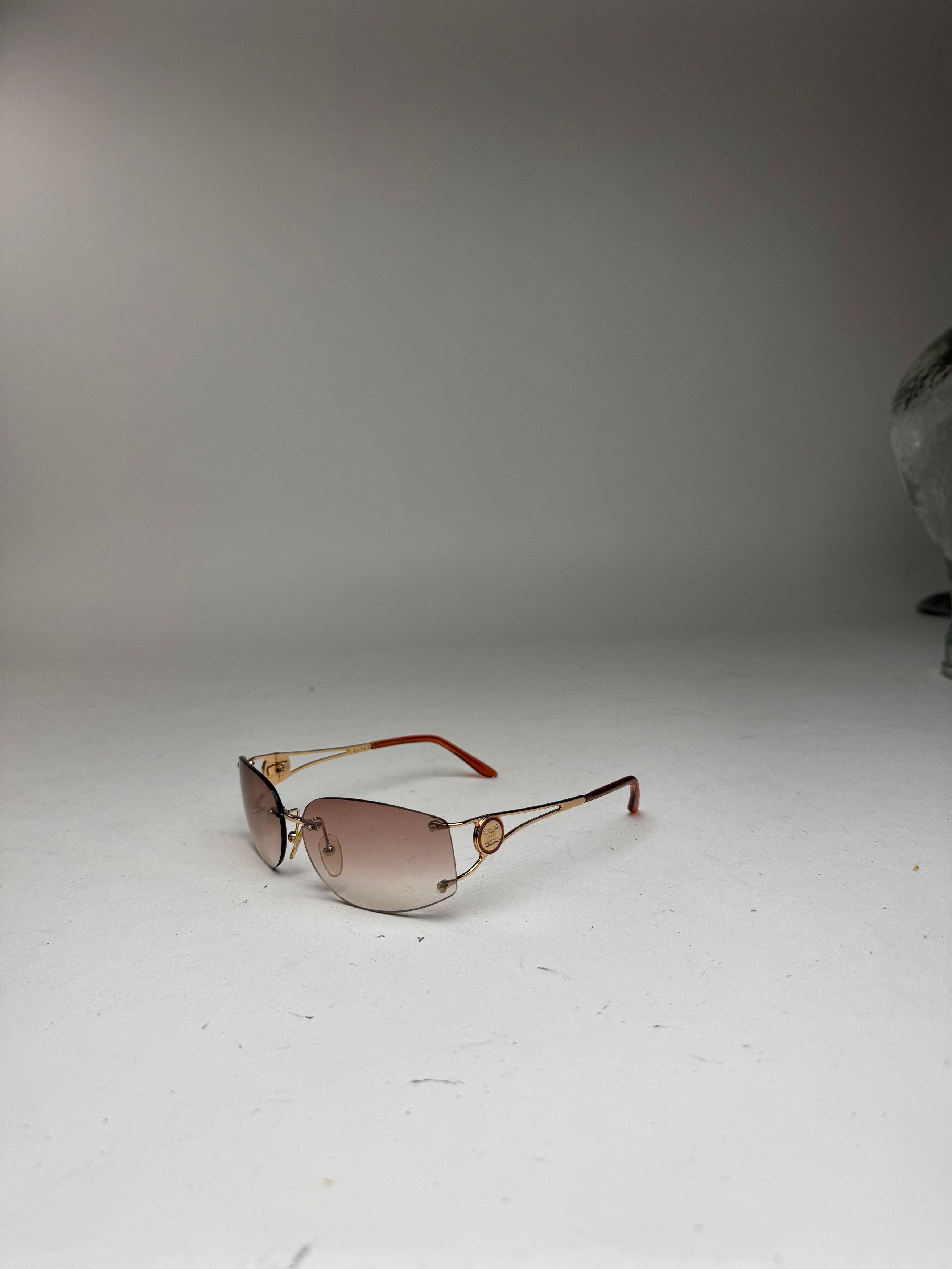 Vintage frameless sunglasses