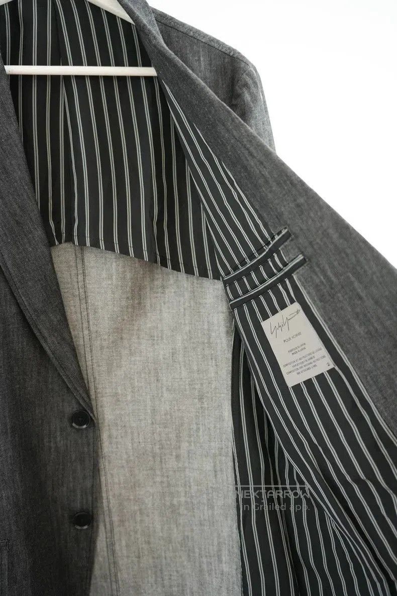 Yohji Yamamoto Yohji Yamamoto Striped Sleeve White Line Blazer. Size US S / EU 44-46 / 1 - 4 Thumbnail