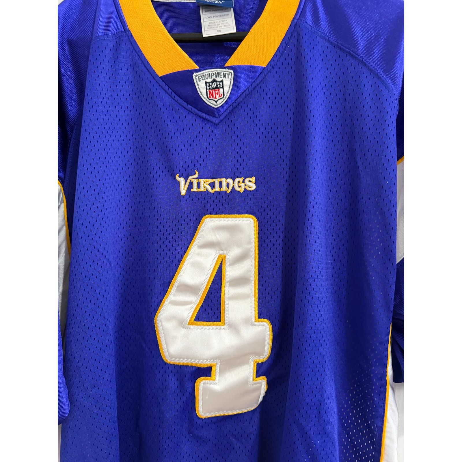 Reebok Brett Favre Minnesota Vikings Jersey Size 50 (XL) Size US XL / EU 56 / 4 - 4 Thumbnail