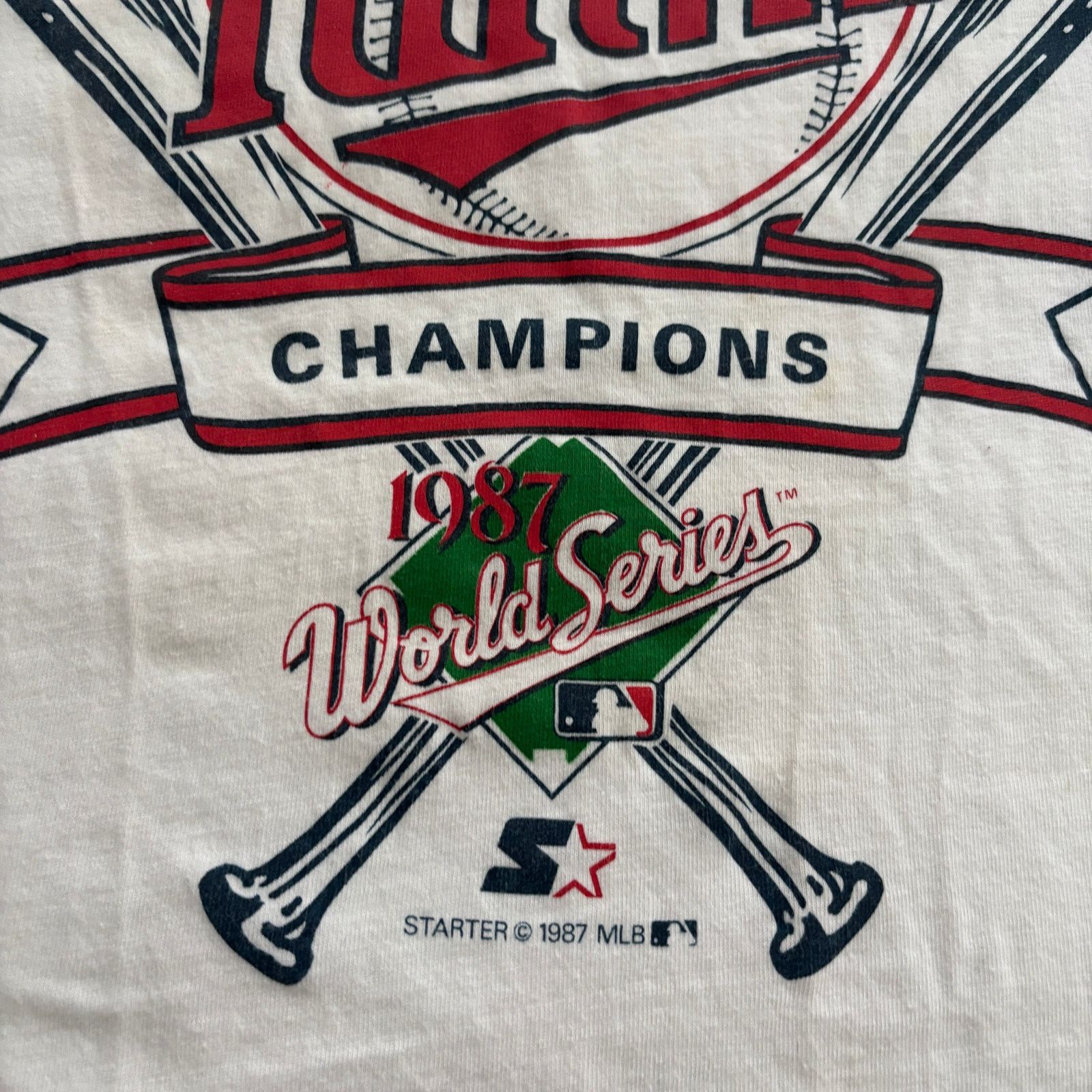 Starter × Vintage Vintage 1987 Minnesota Twins World Series Champions Tee XL Size US XL / EU 56 / 4 - 3 Thumbnail
