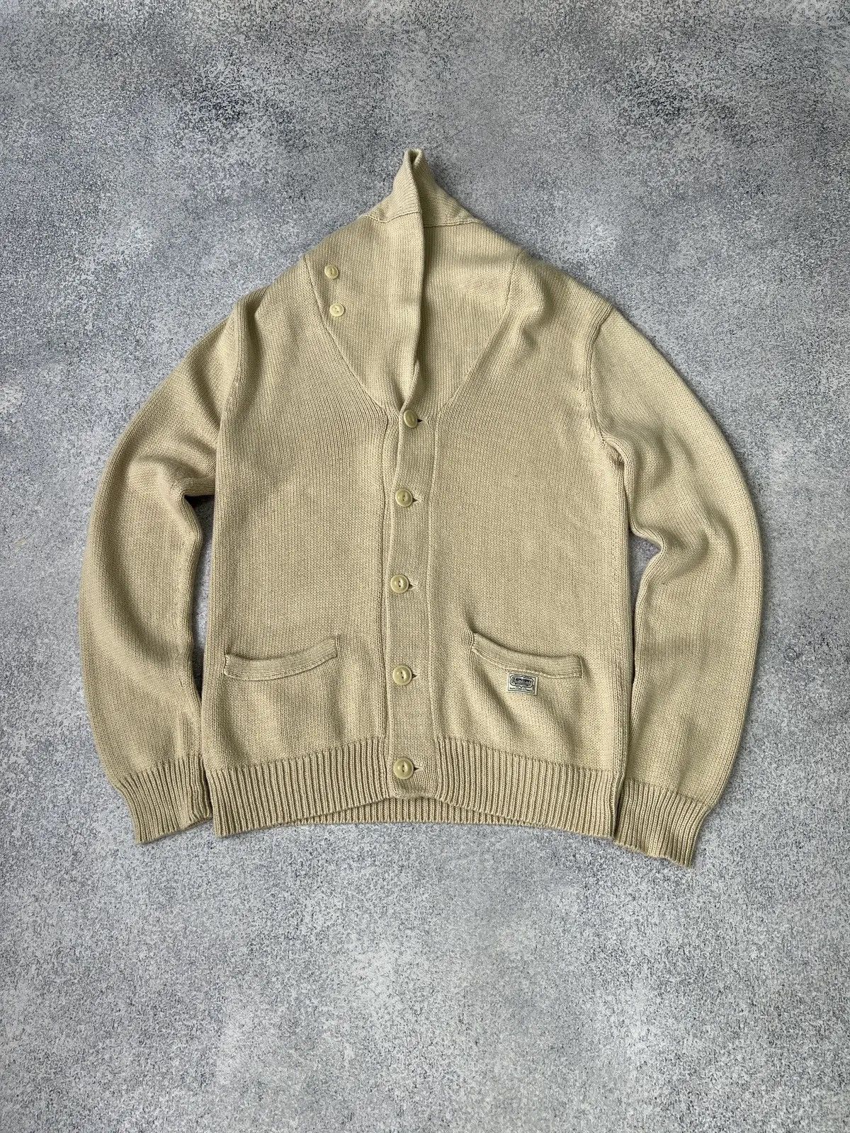 Polo Ralph Lauren × Ralph Lauren × Vintage Vintage Ralph Lauren Denim Supply Heavy knitted cardigan Size US S / EU 44-46 / 1 - 2 Thumbnail