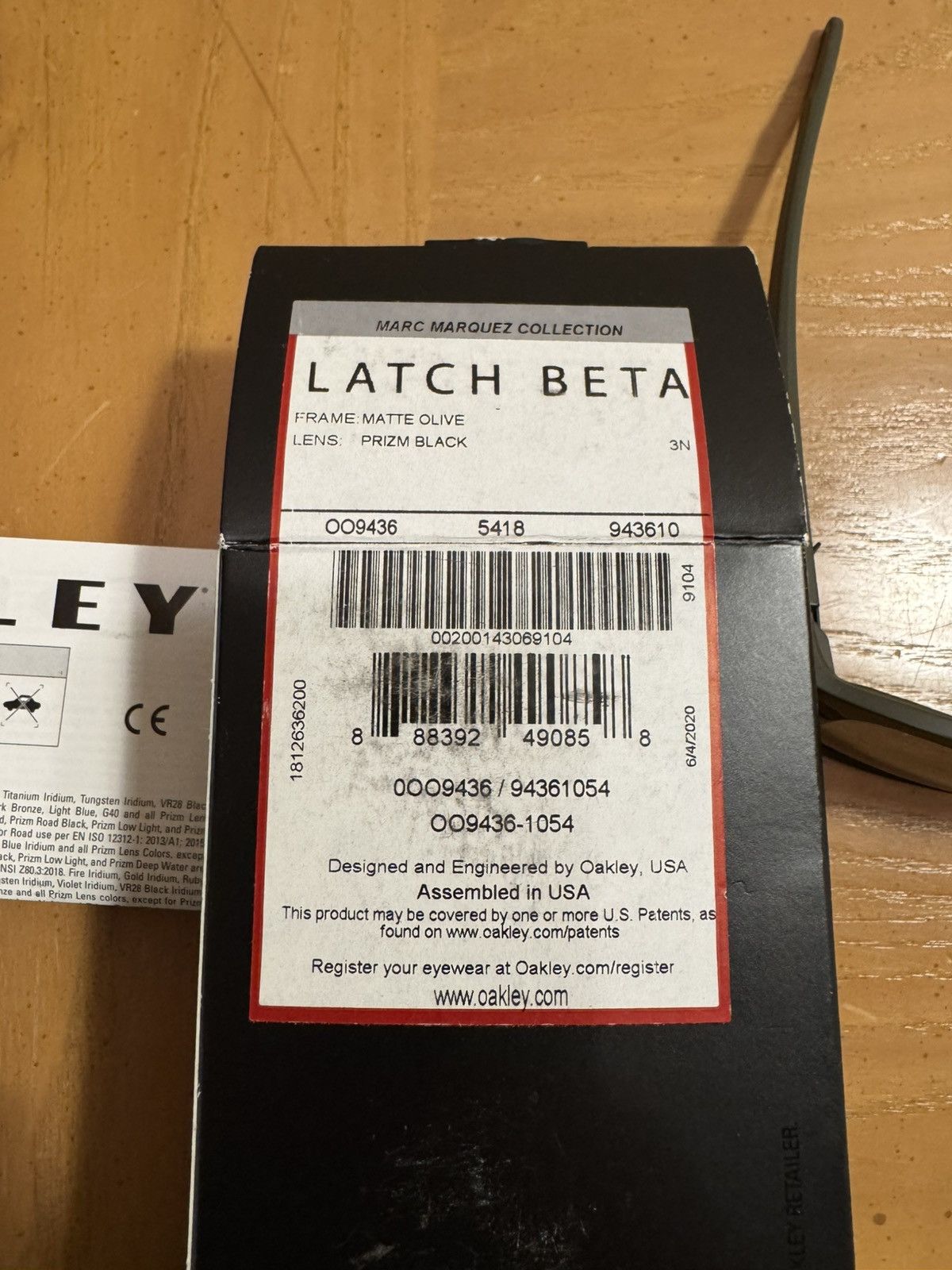 Oakley Oakley- Latch Beta- Frame Matte Olive- Lens Prizm Black Size ONE SIZE - 10 Thumbnail