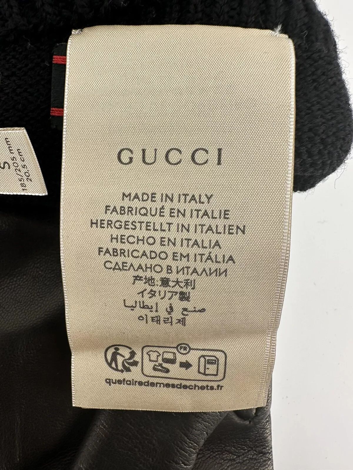 Gucci New Gucci Gloves Size-8-S black leather Size ONE SIZE - 8 Thumbnail